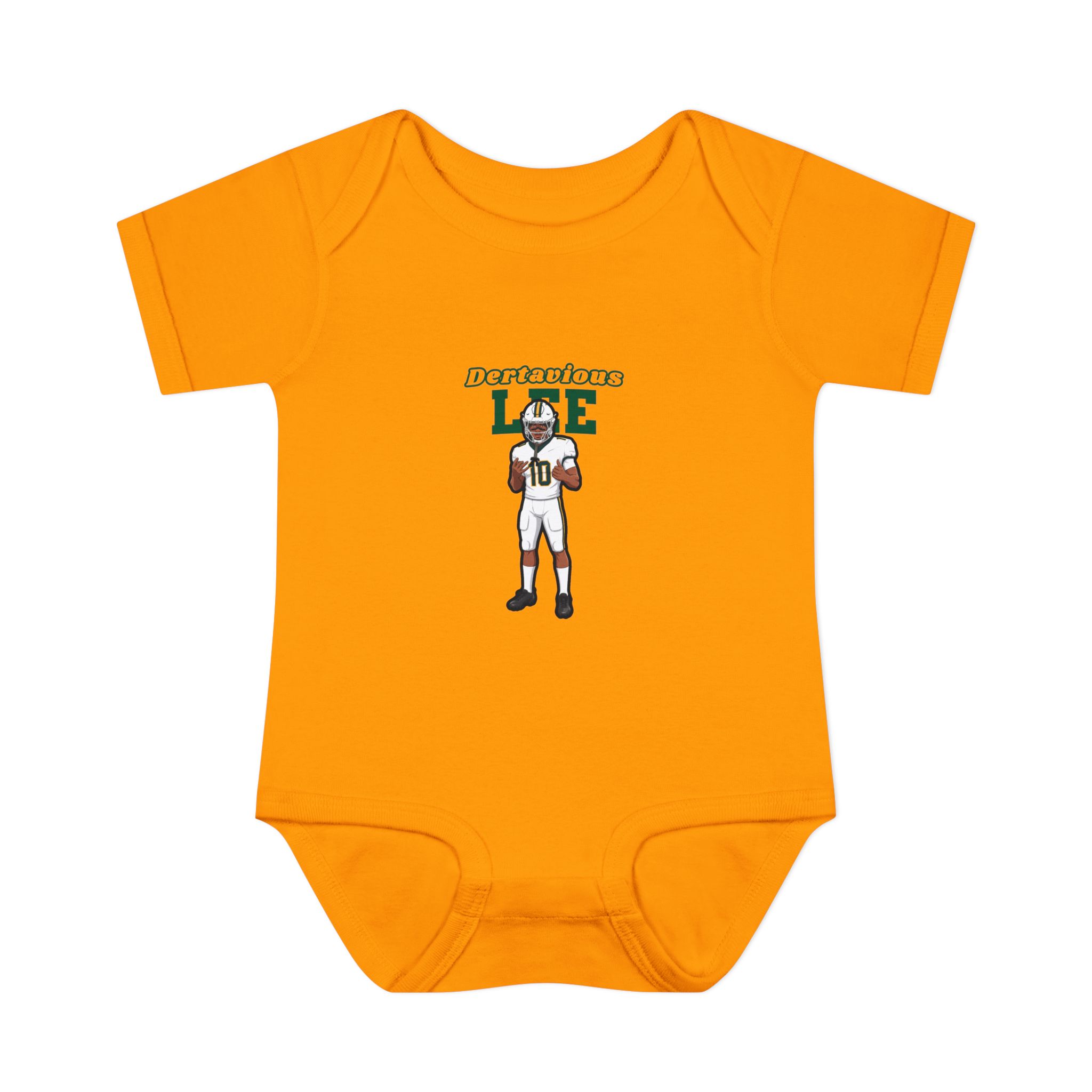 Baby Onesie — character_name_arch in Gold