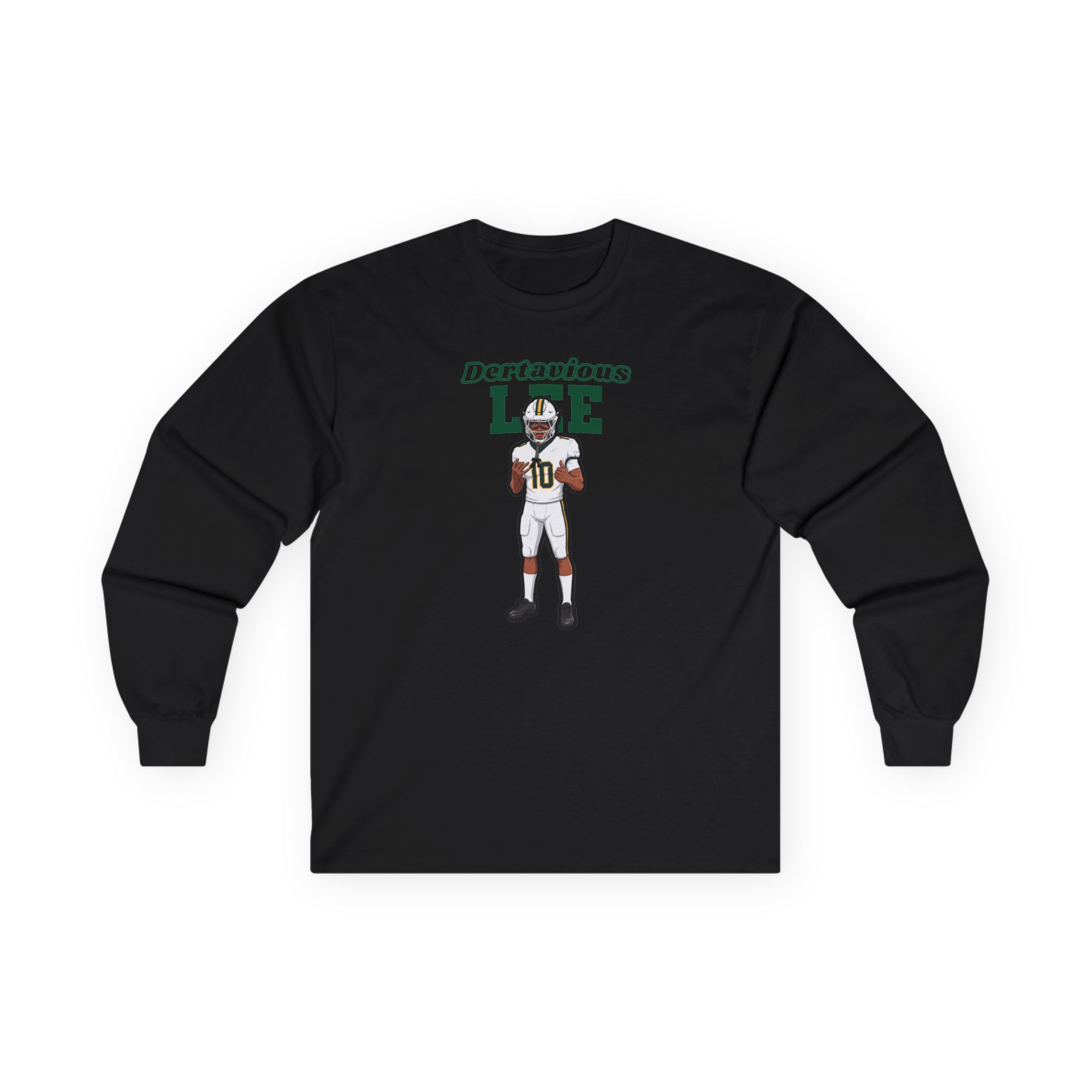 Long Sleeve Tee — character_name_arch in Black