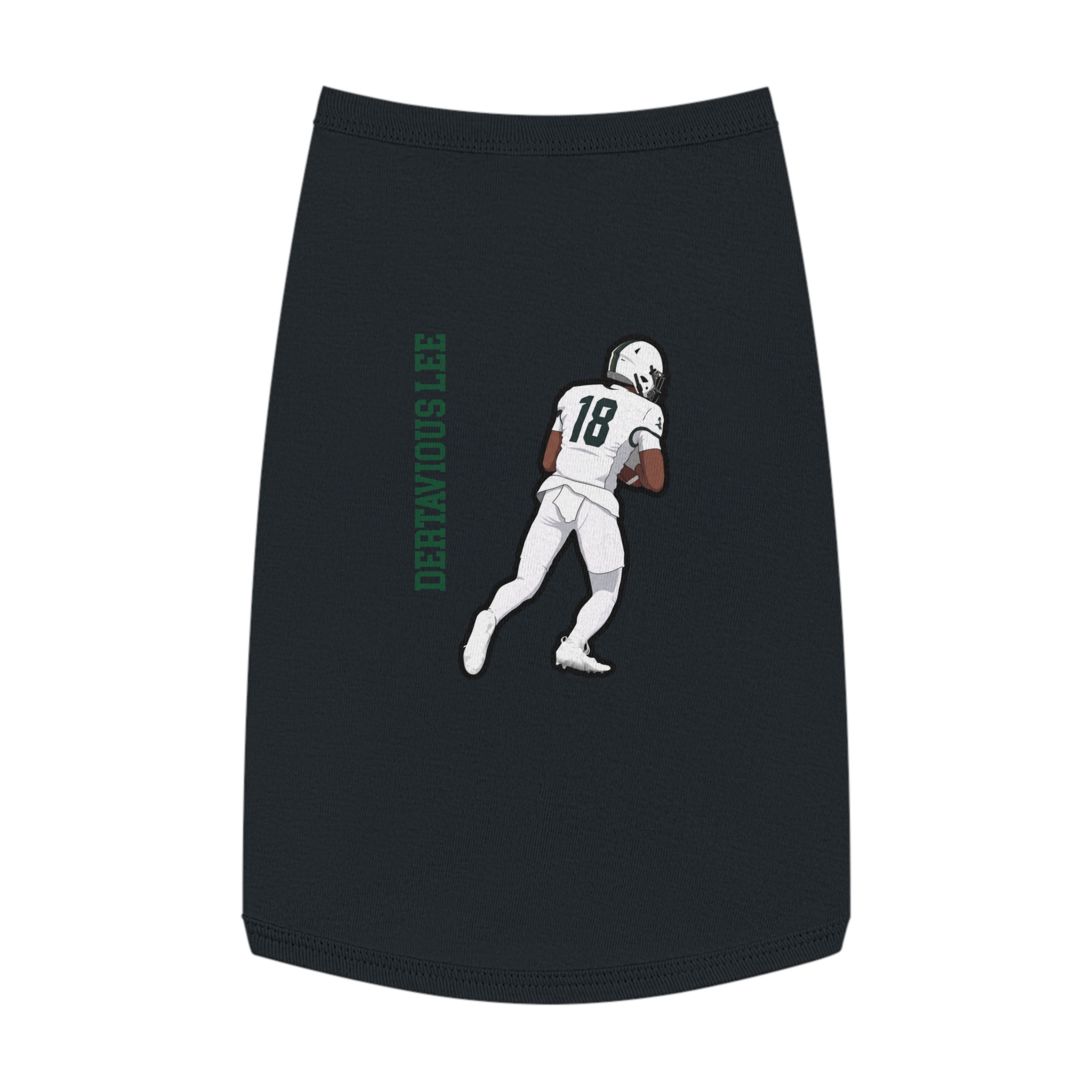 Pet Tank Top — character_name_vertical in Black