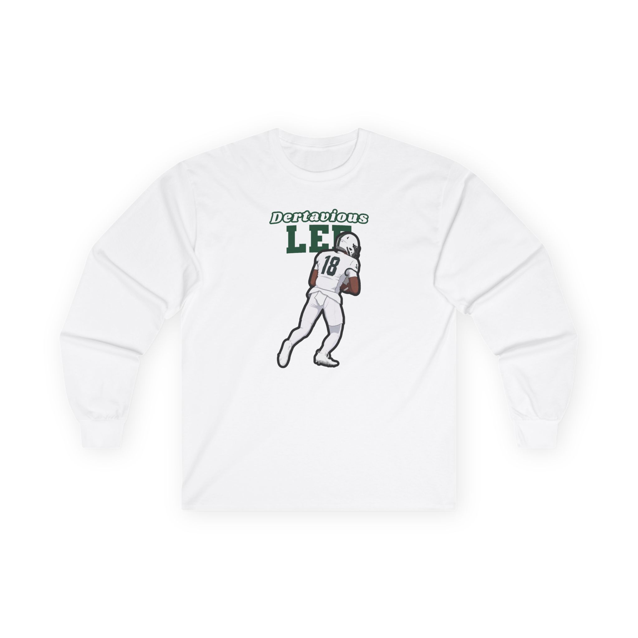 Long Sleeve Tee — character_name_arch in White