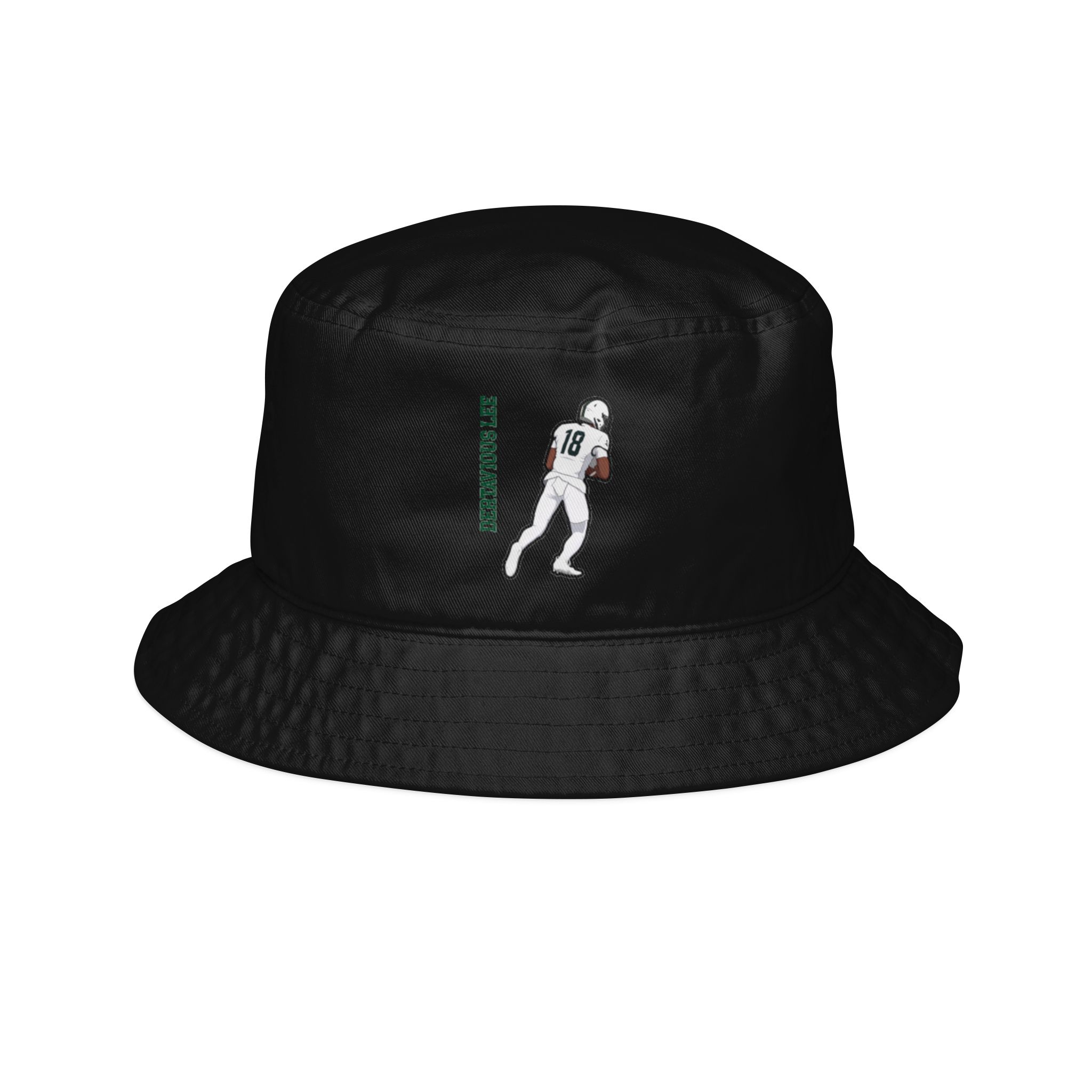 Bucket Hat — character_name_vertical in Black