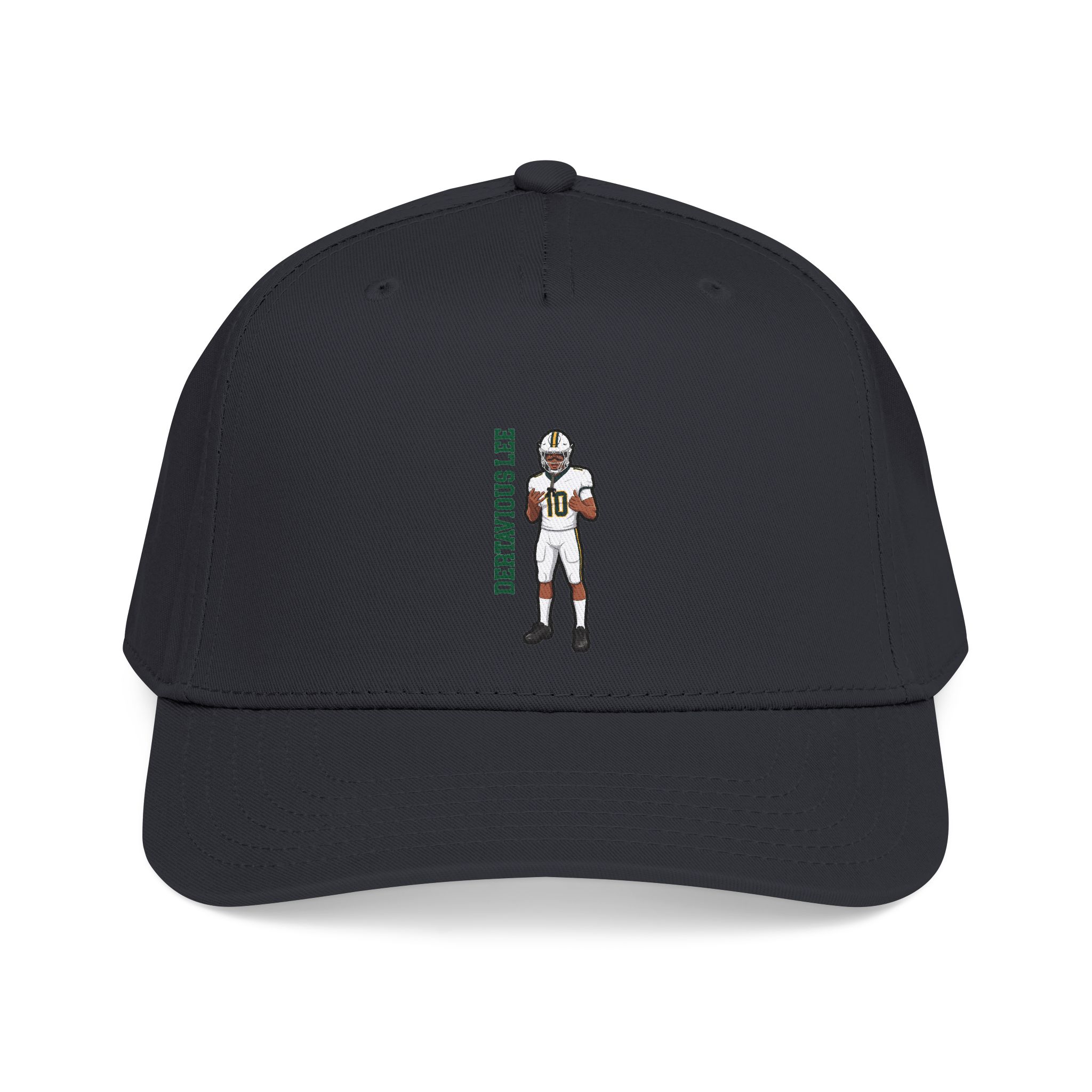 Baseball Cap — character_name_vertical in Black