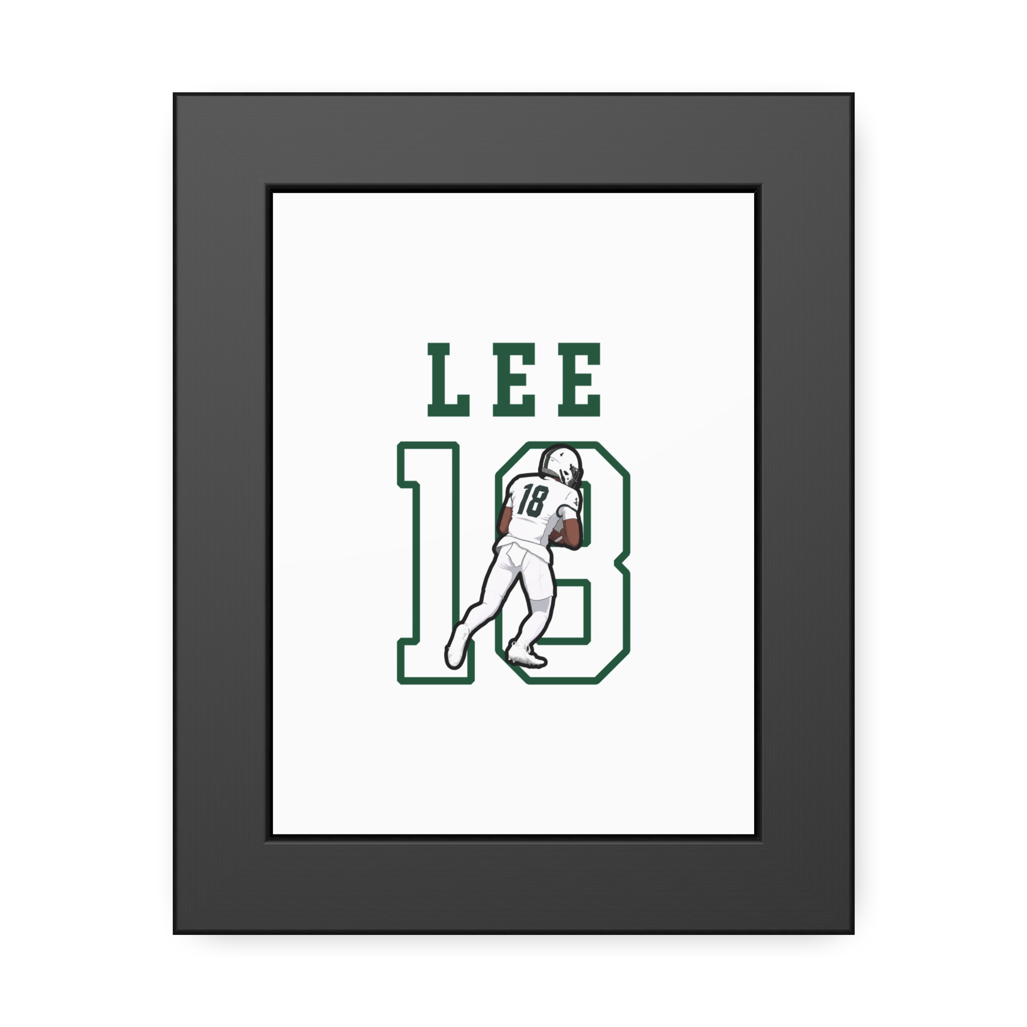 Framed Poster — character_shirsey in Black