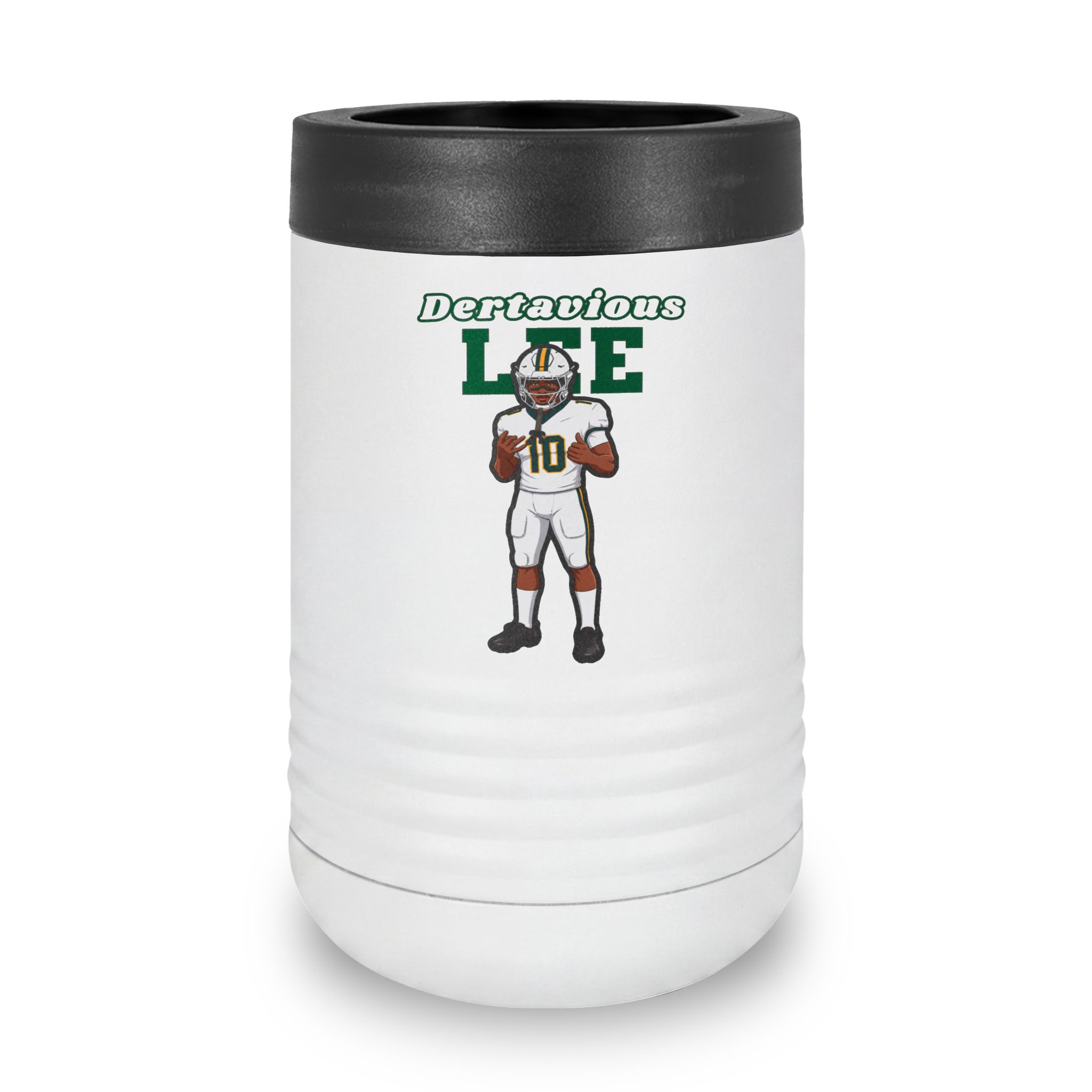 Stainless Can Cooler — character_name_arch in White