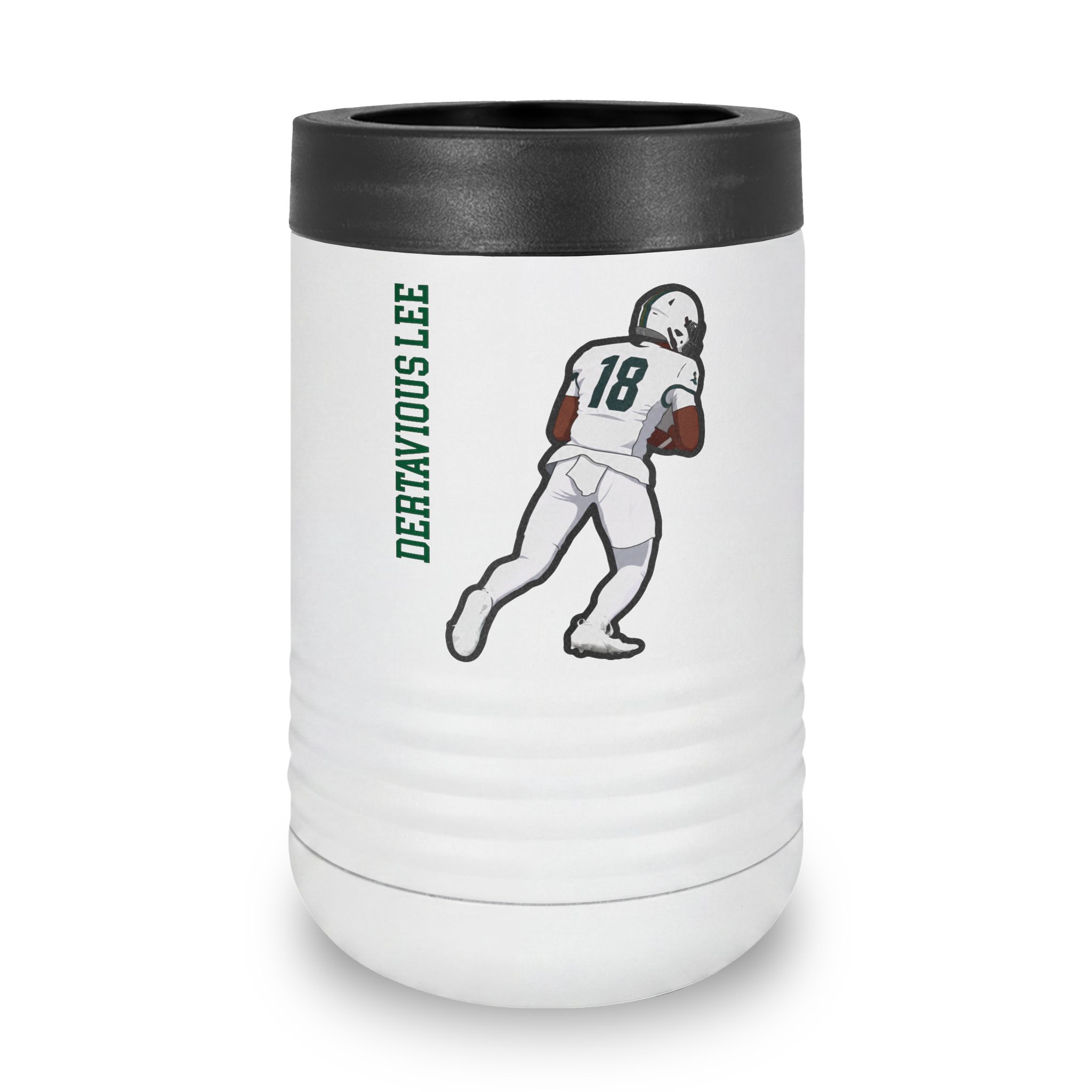 Stainless Can Cooler — character_name_vertical in White