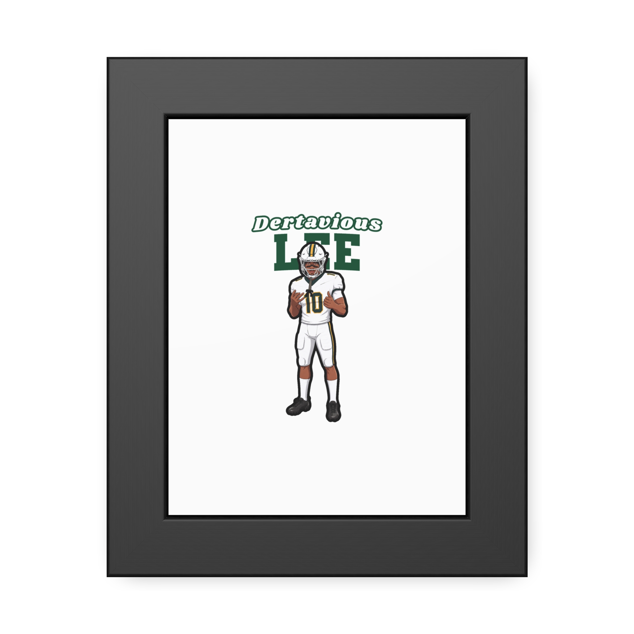 Framed Poster — character_name_arch in Black