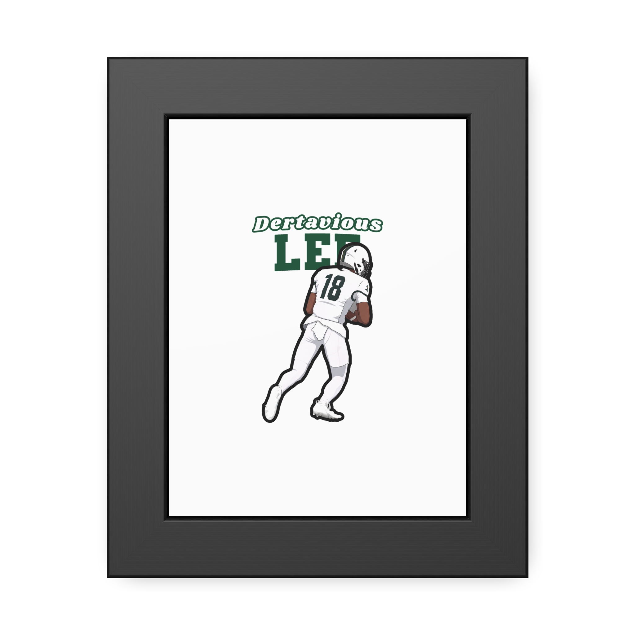 Framed Poster — character_name_arch in Black