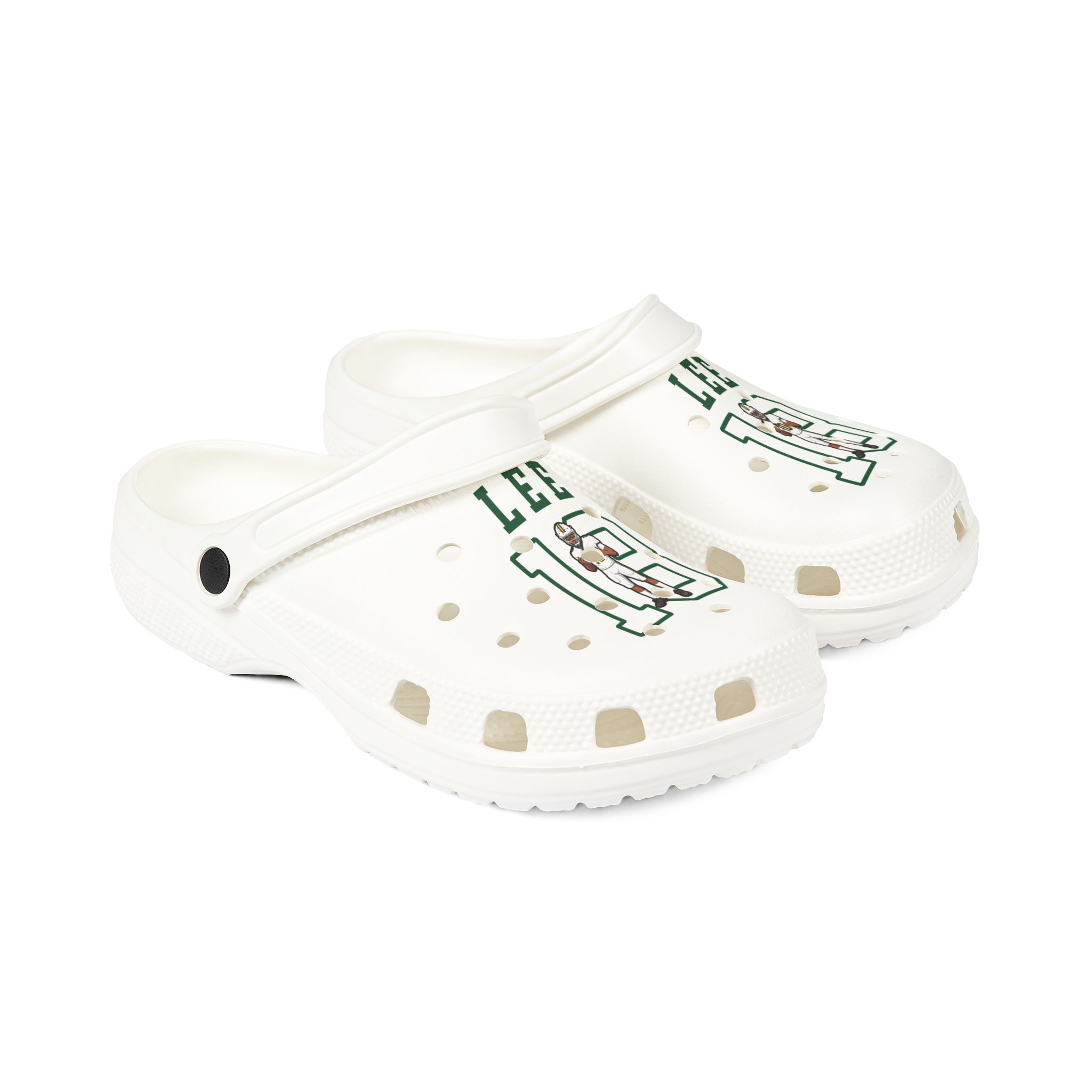 Rubber Clogs — character_shirsey in White