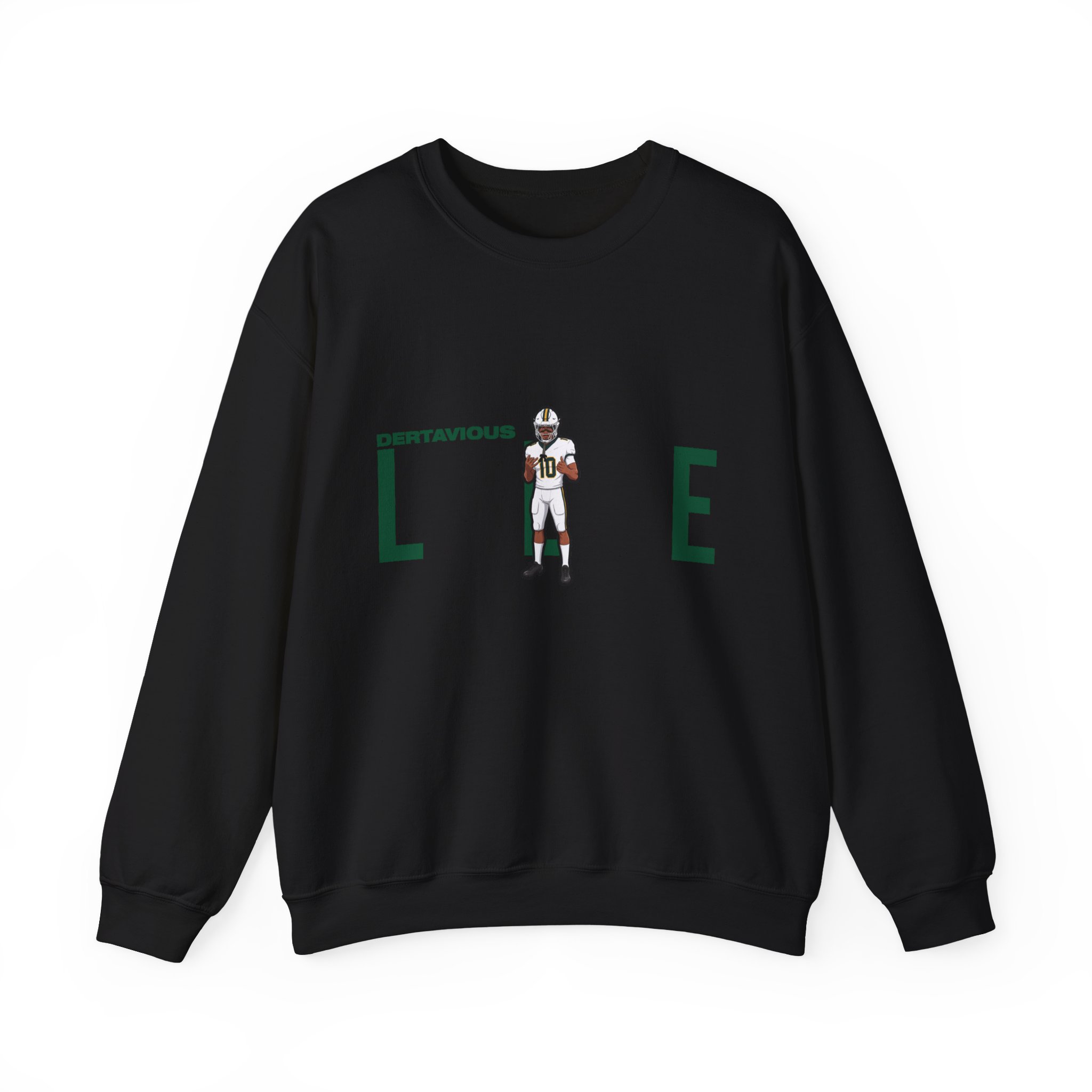 Crewneck Sweatshirt — character_player_name in Black