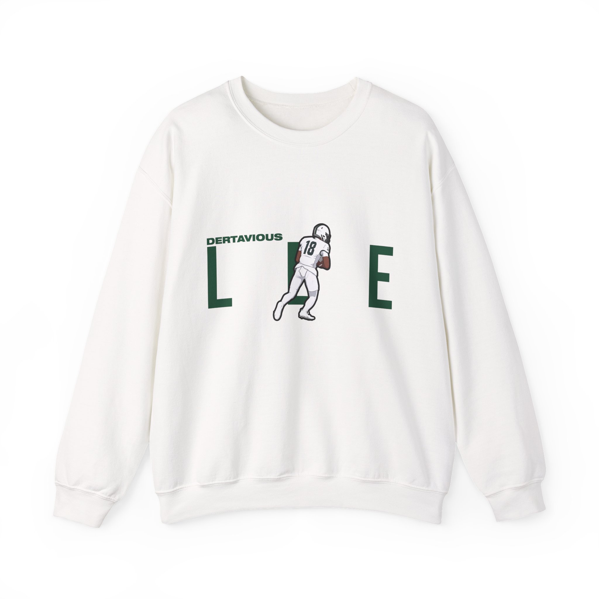 Crewneck Sweatshirt — character_player_name in White