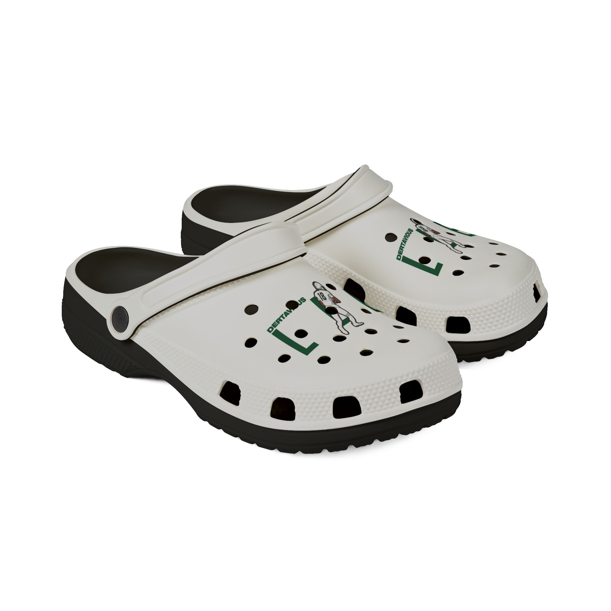 Rubber Clogs — character_player_name in Black