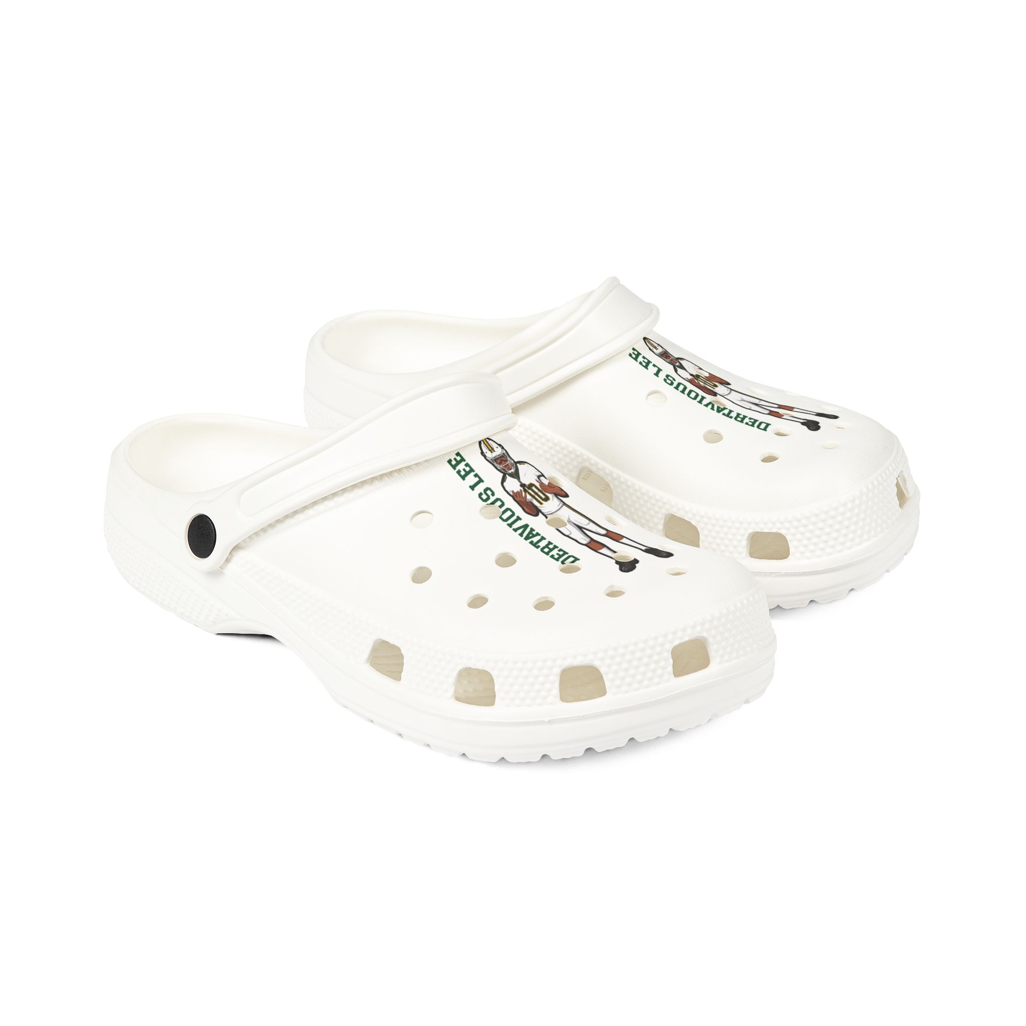 Rubber Clogs — character_name_vertical in White