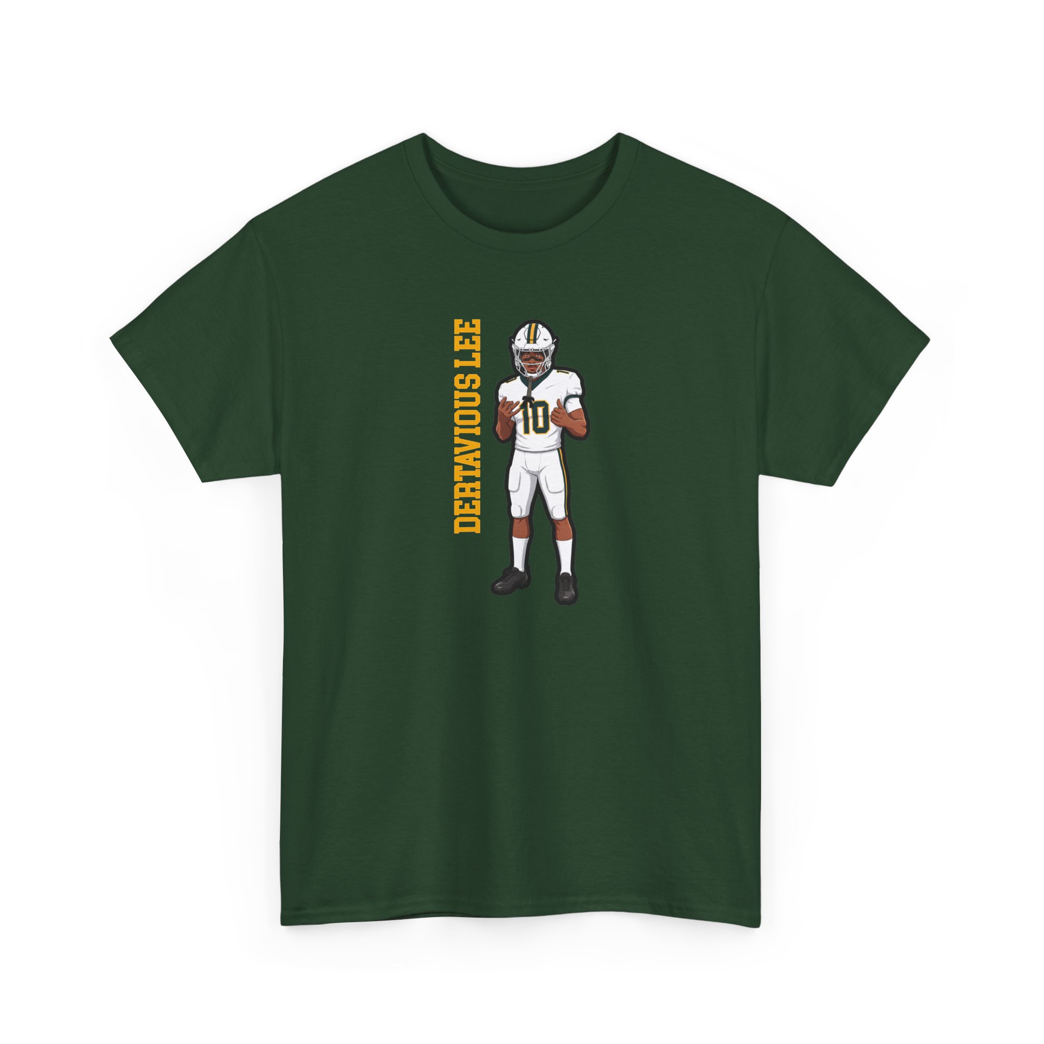 Tee — character_name_vertical in Green