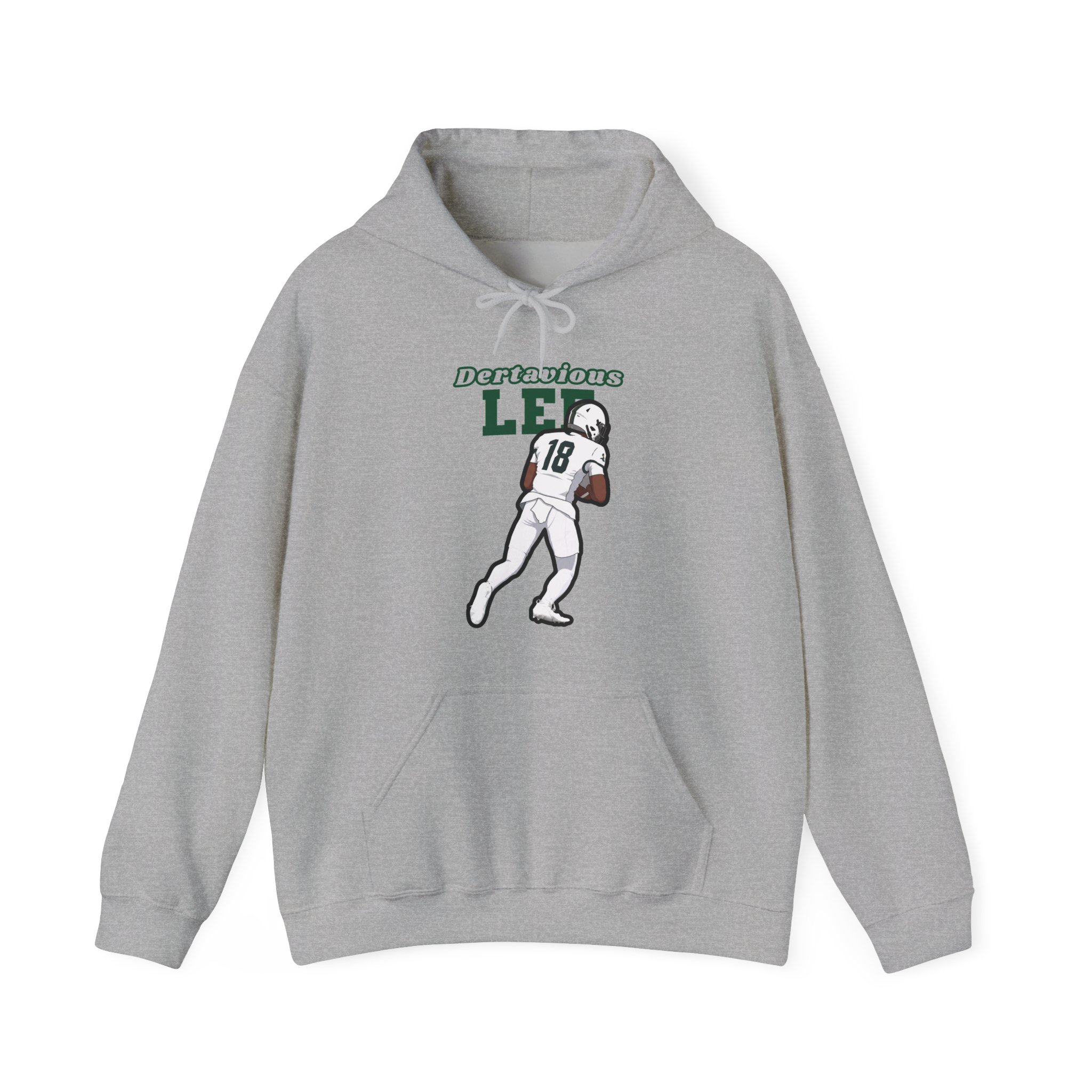 Hoodie — character_name_arch in Grey