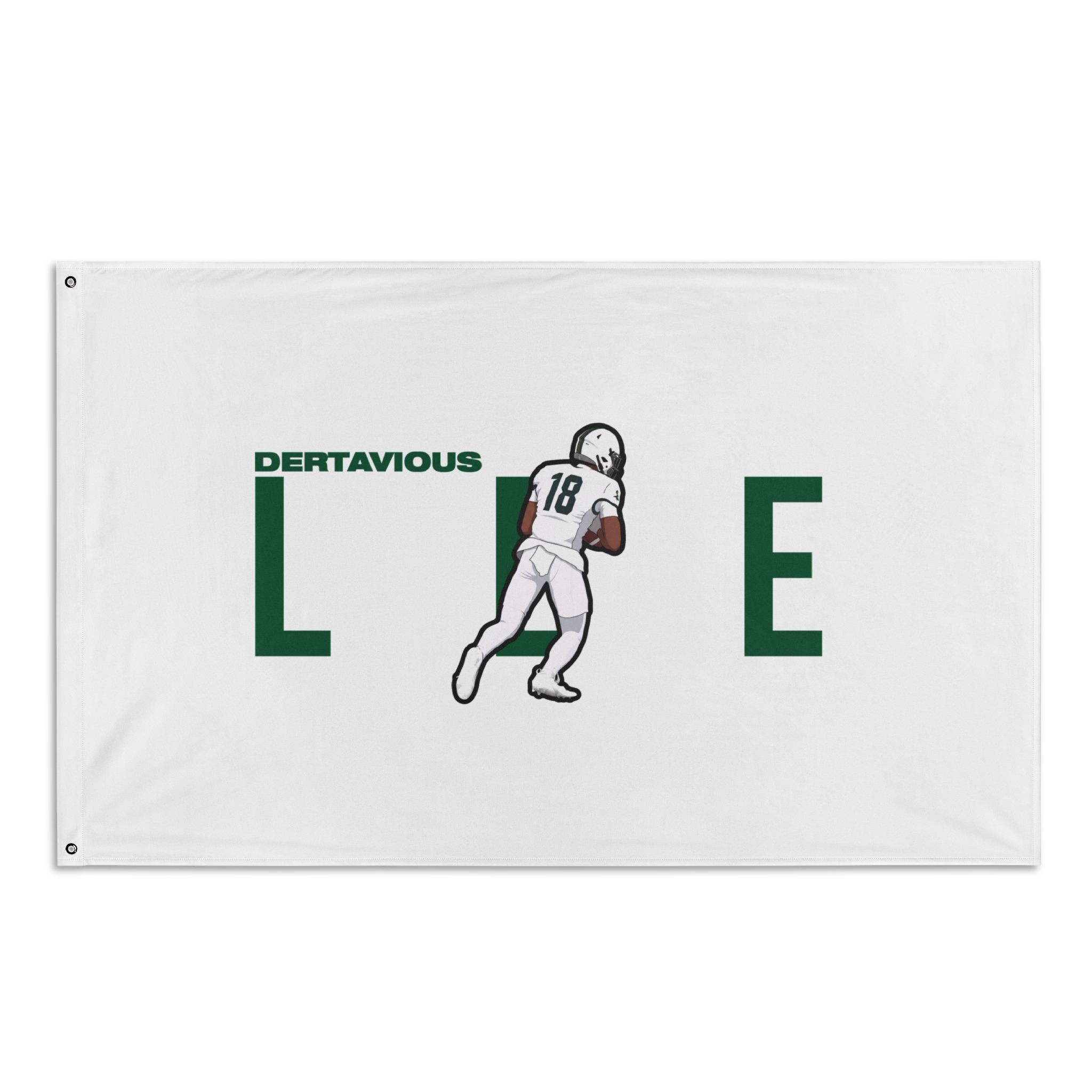 Flag (35 × 56 in) — character_player_name in Classic