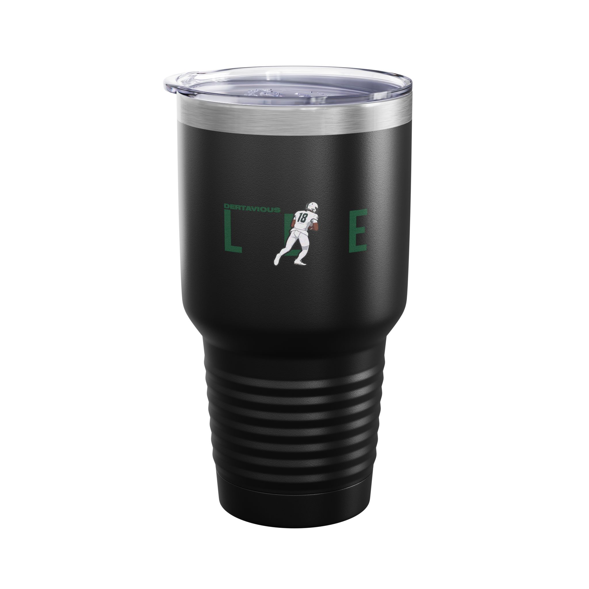 30oz Tumbler — character_player_name in Black