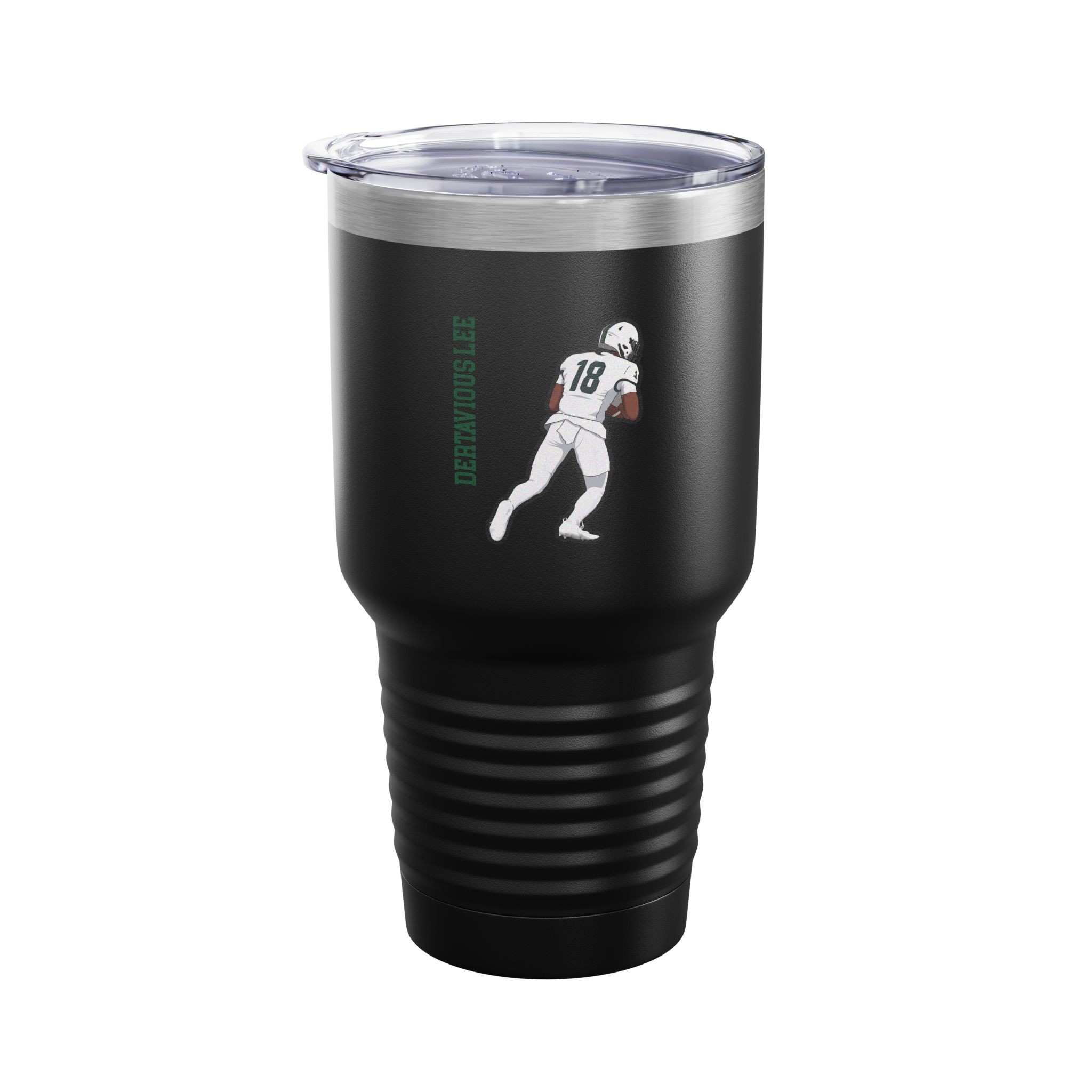 30oz Tumbler — character_name_vertical in Black