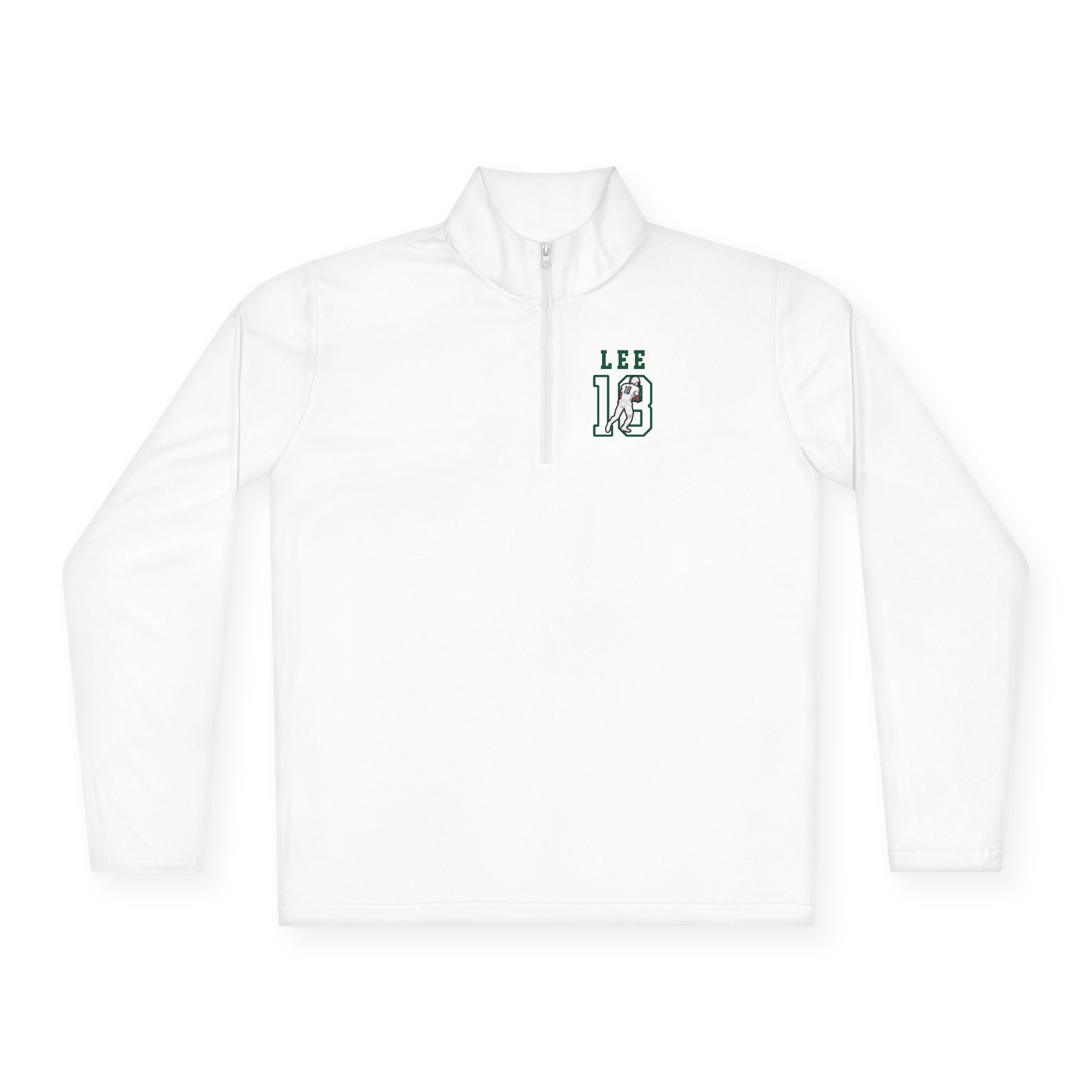 Q-Zip Pullover — character_shirsey in White