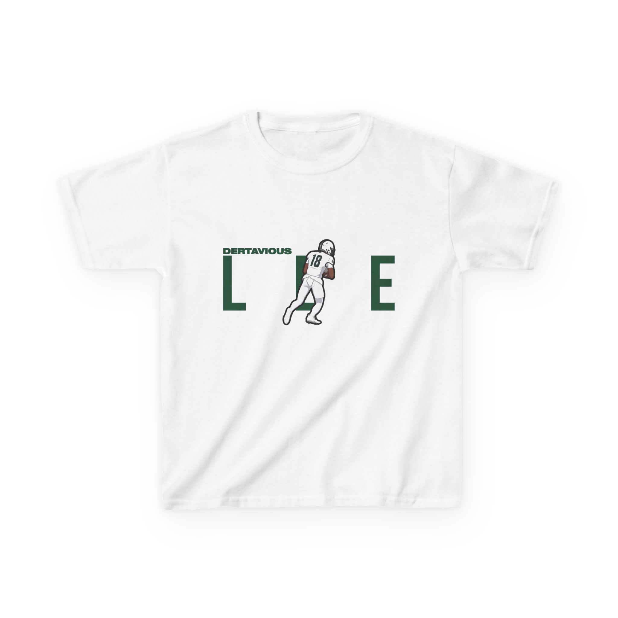 Youth Tee — character_player_name in White