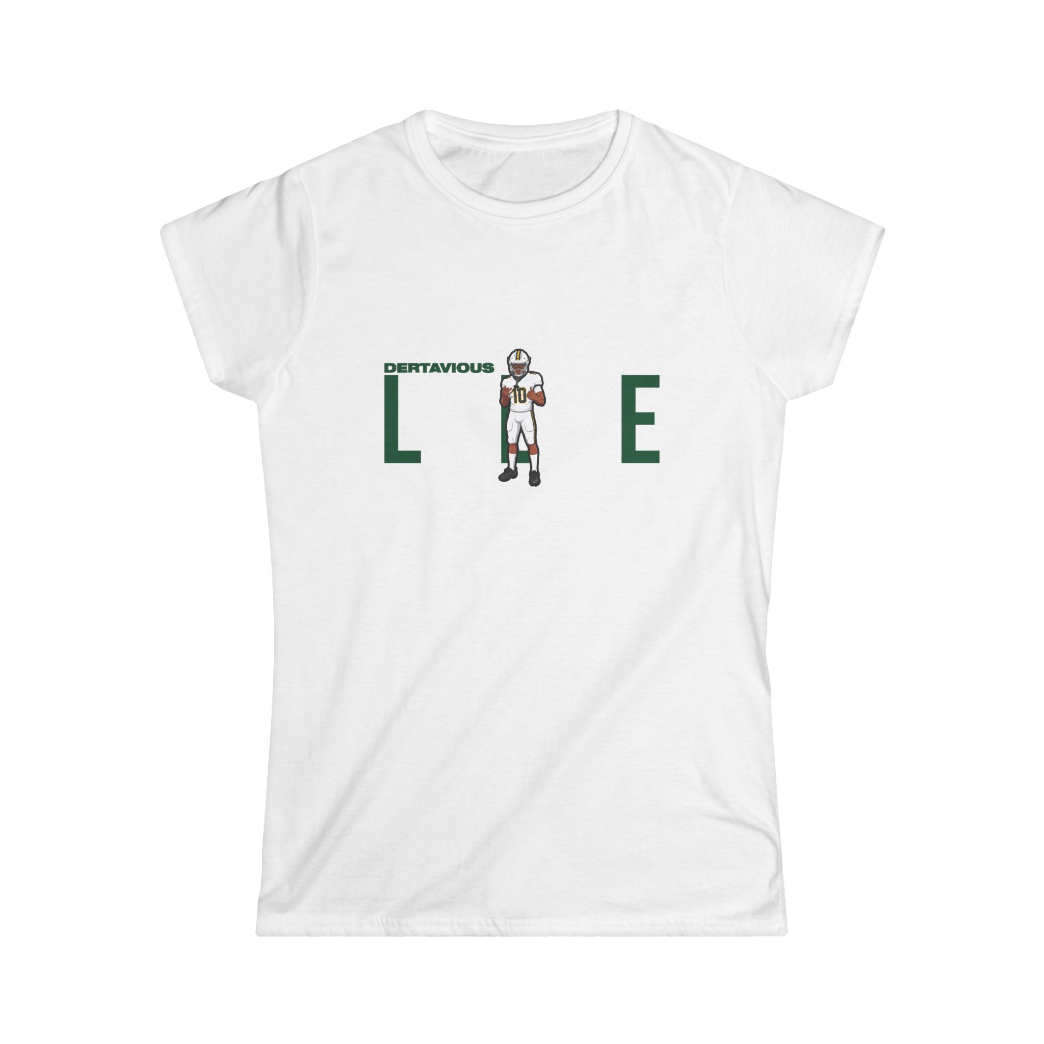 Women's Softstyle Tee — character_player_name in White