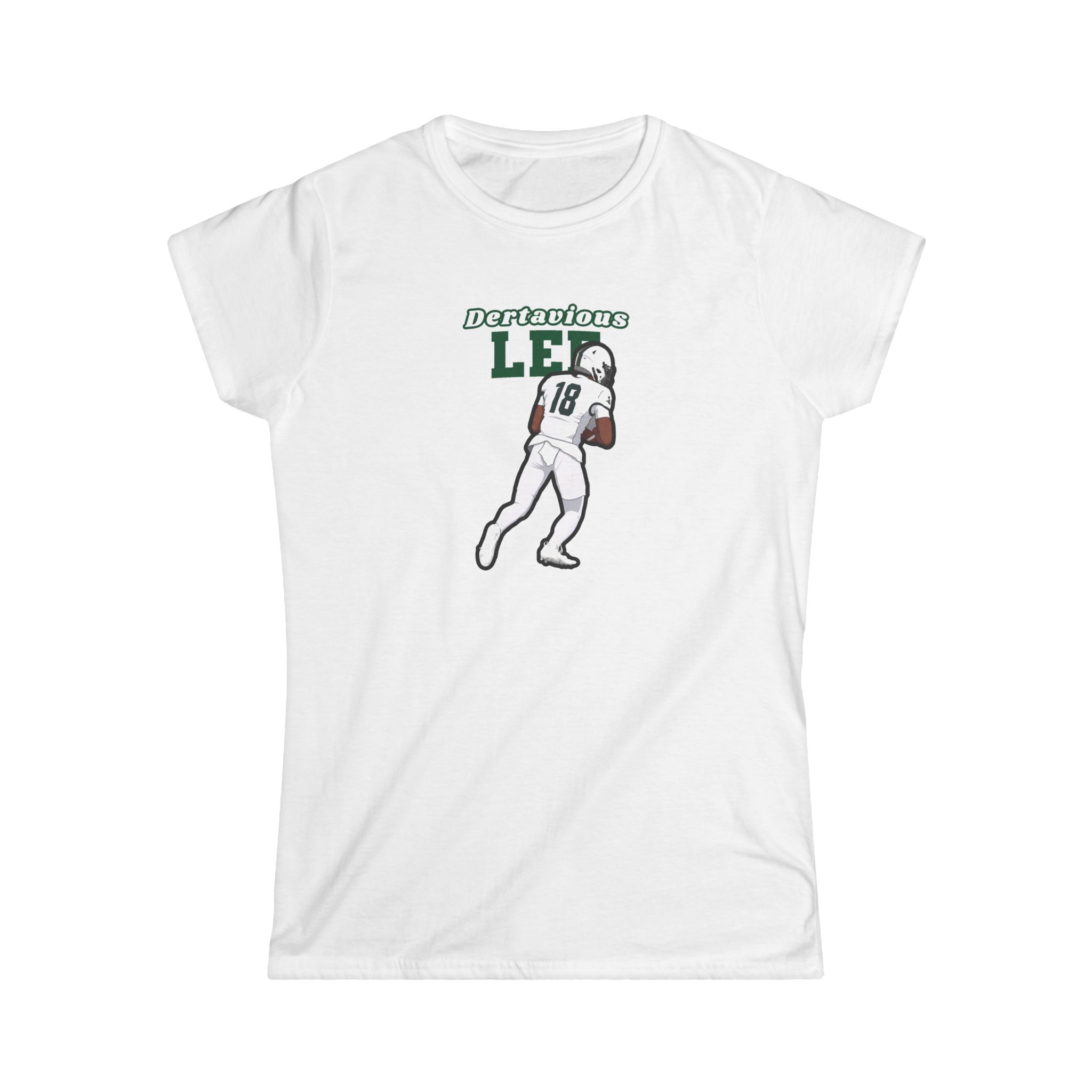 Women's Softstyle Tee — character_name_arch in White