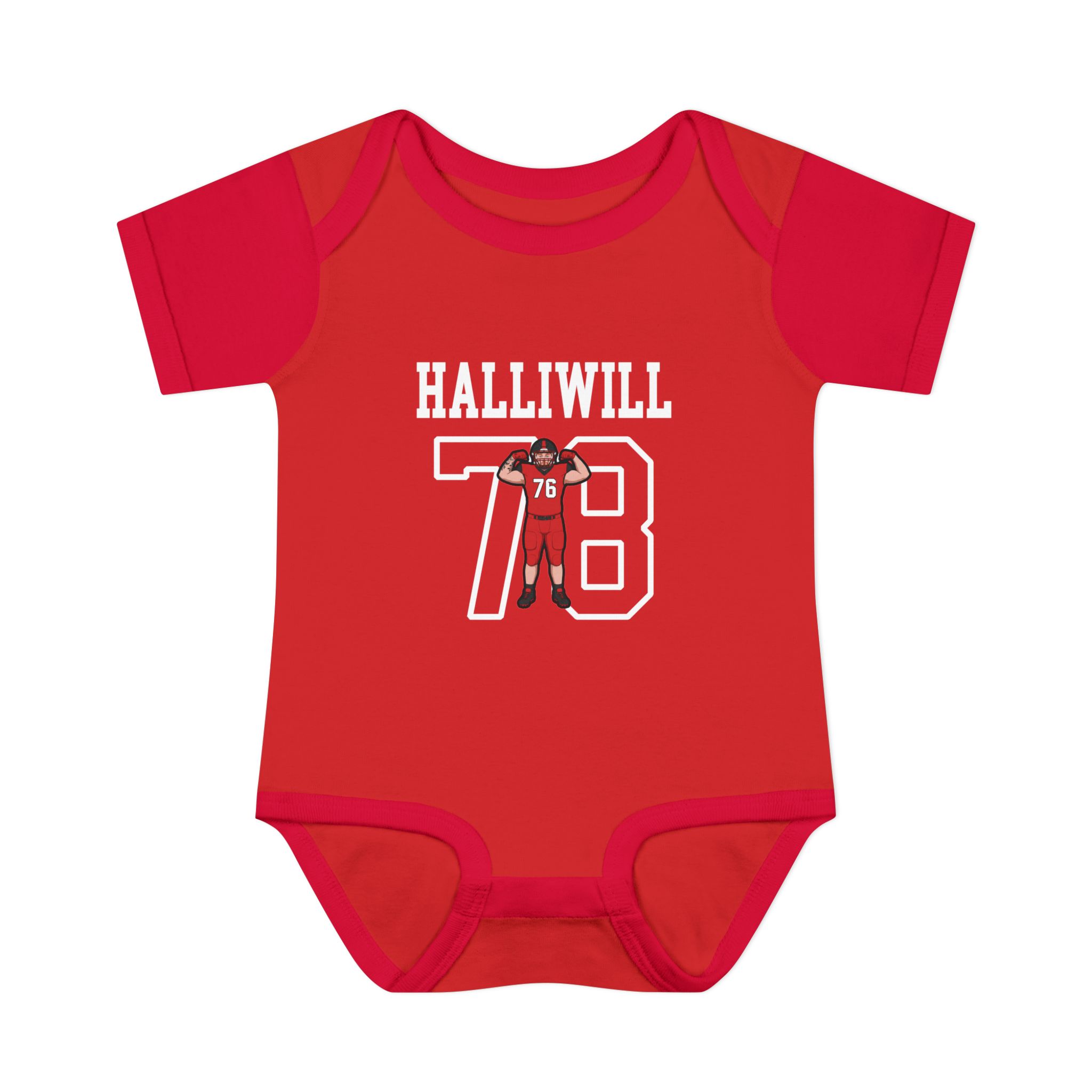 Baby Onesie — character_shirsey in Red