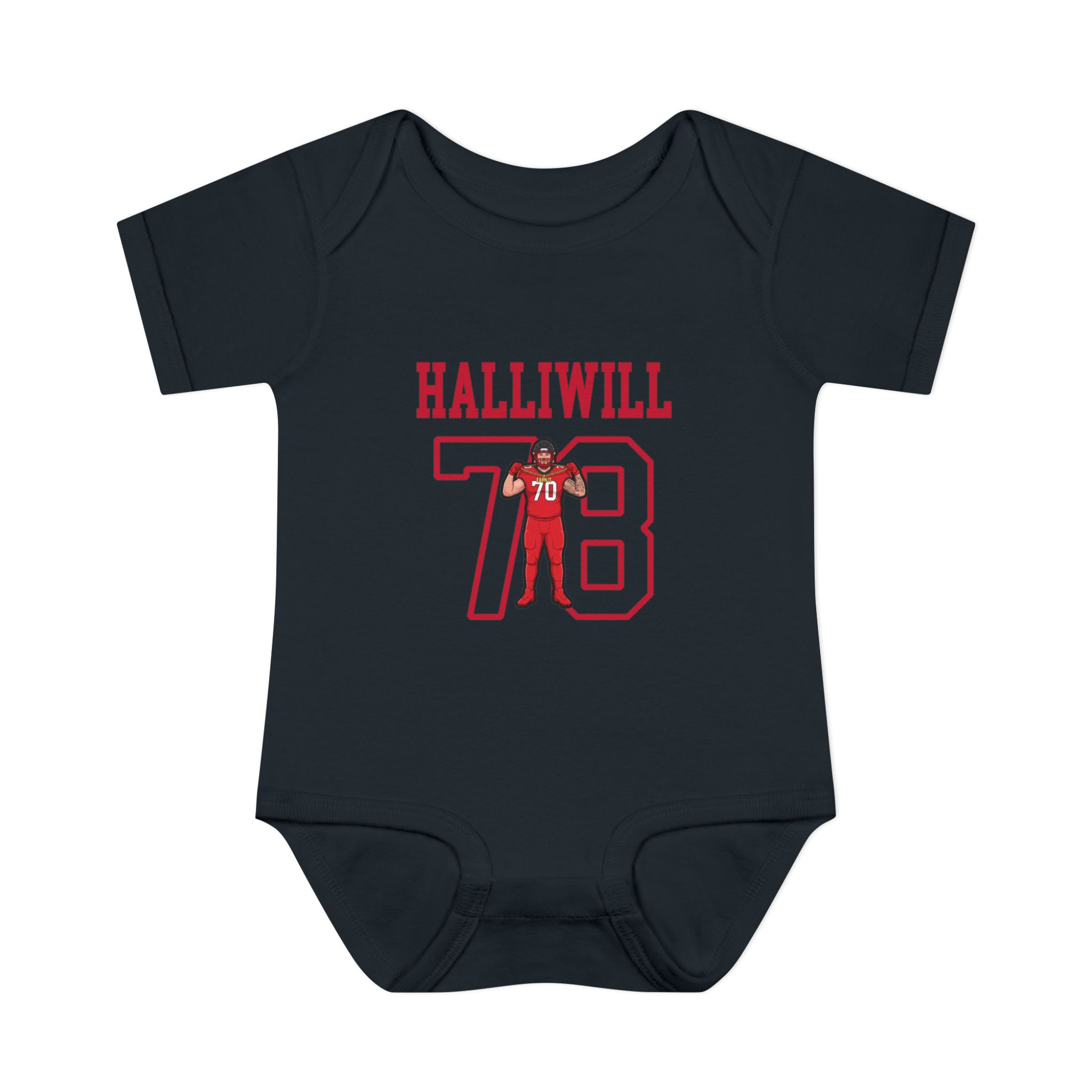 Baby Onesie — character_shirsey in Black
