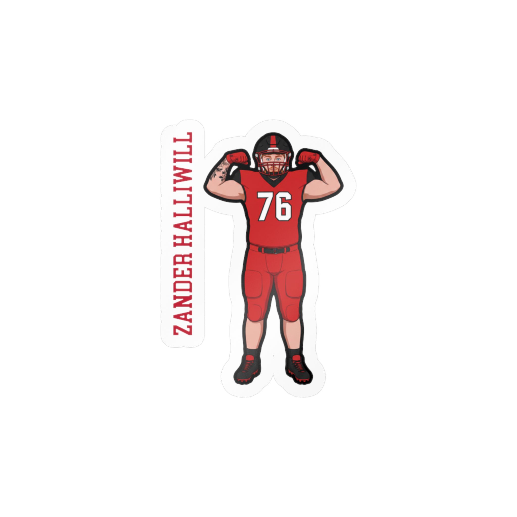 Vinyl Sticker — character_name_vertical in Classic