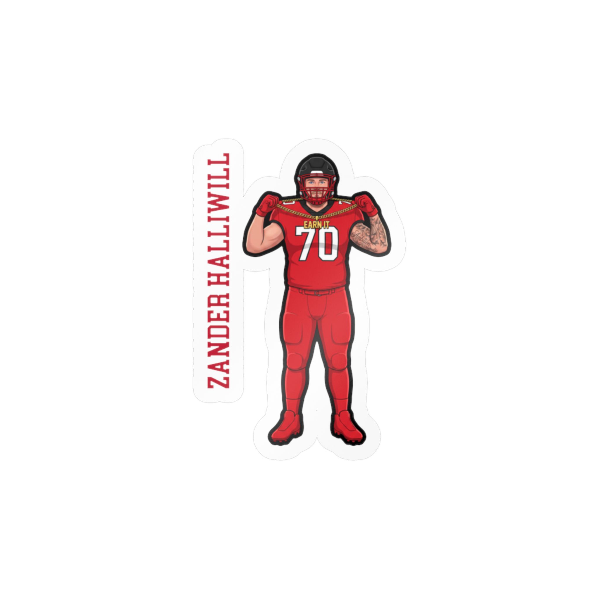 Vinyl Sticker — character_name_vertical in Classic