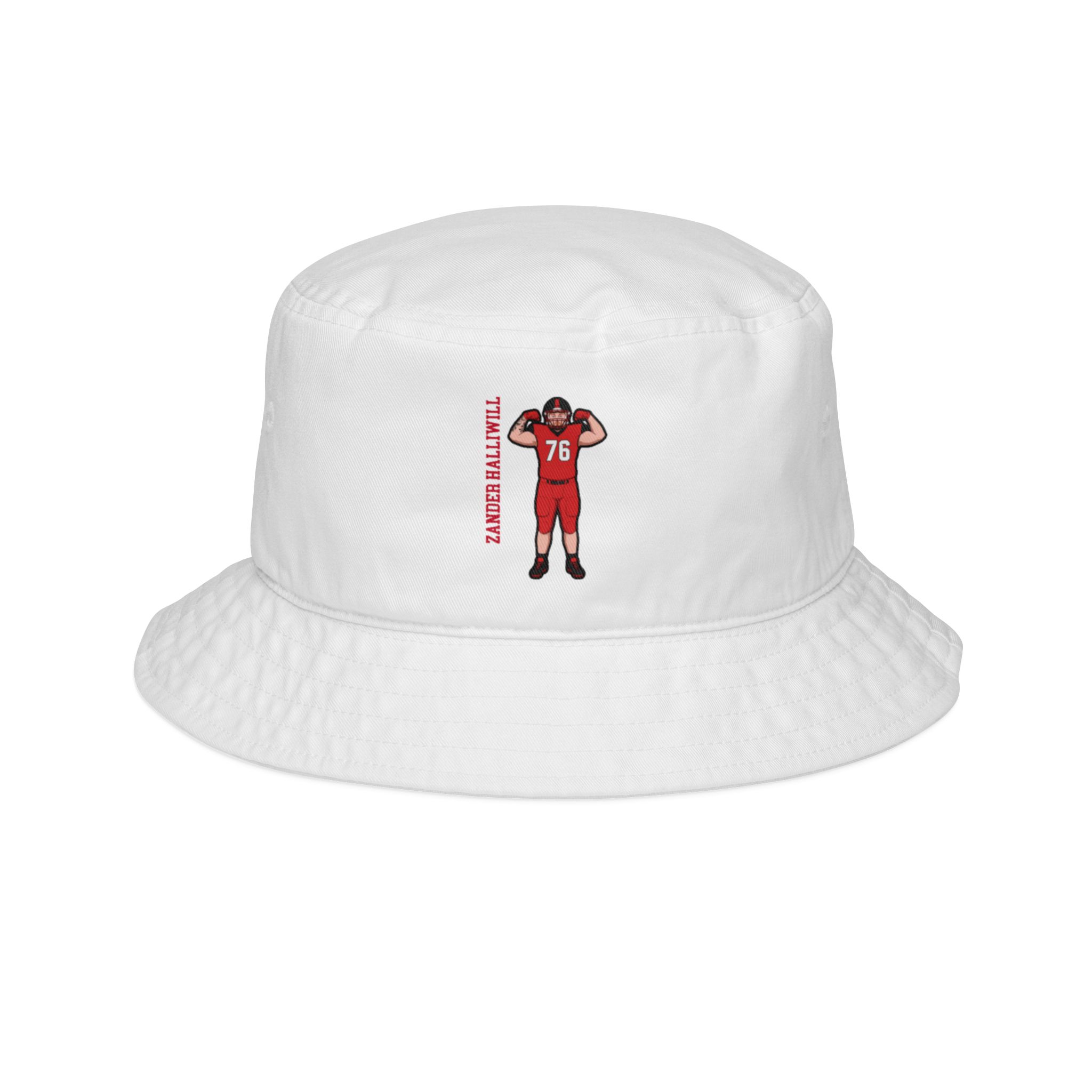 Bucket Hat — character_name_vertical in White