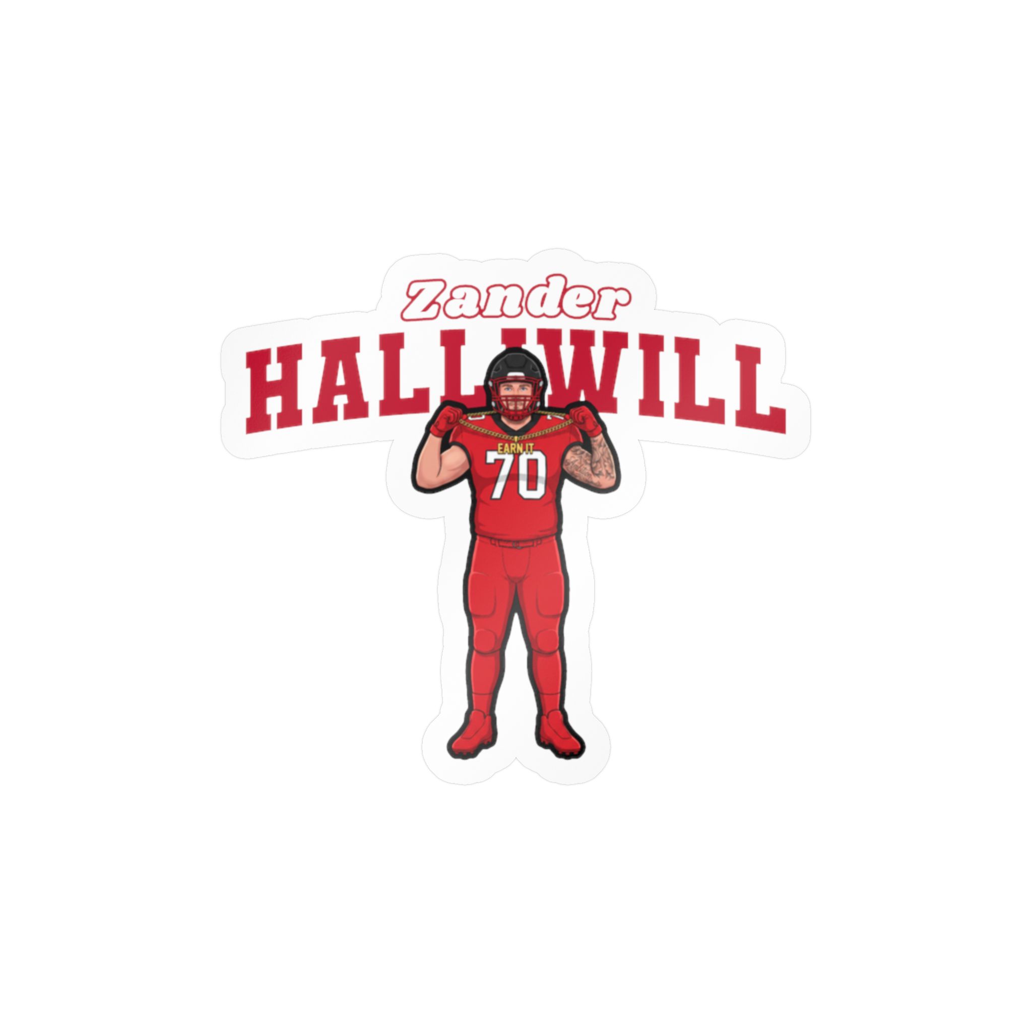 Vinyl Sticker — character_name_arch in Classic