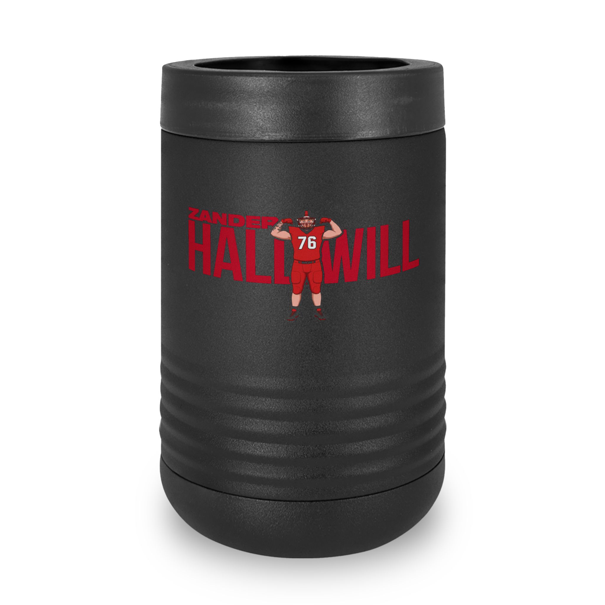 Stainless Can Cooler — character_player_name in Black