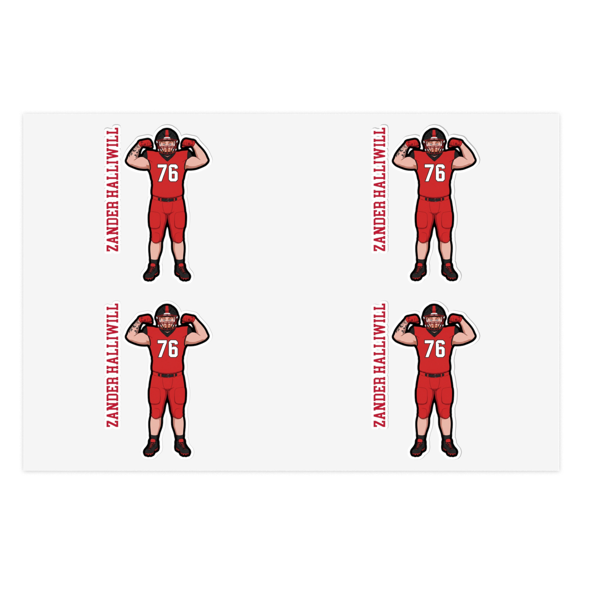 Sticker Sheet — character_name_vertical in Classic