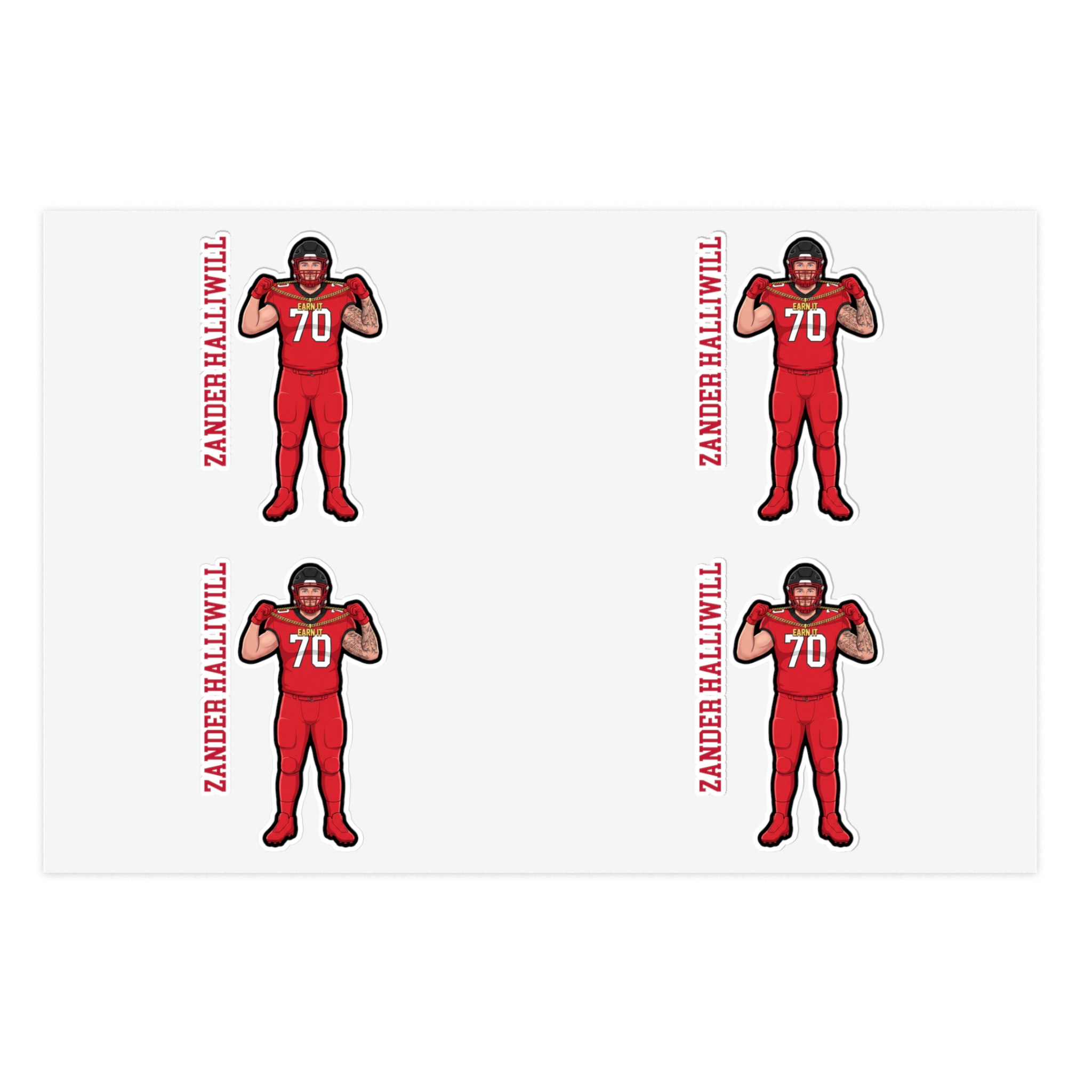 Sticker Sheet — character_name_vertical in Classic