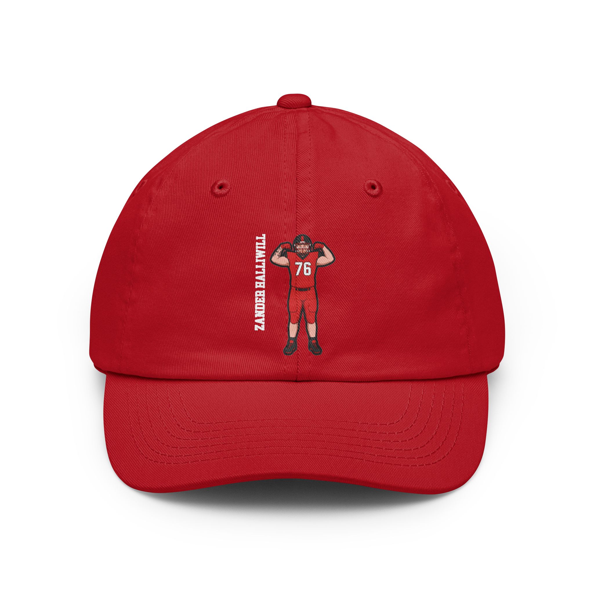 Classic Cap — character_name_vertical in Red