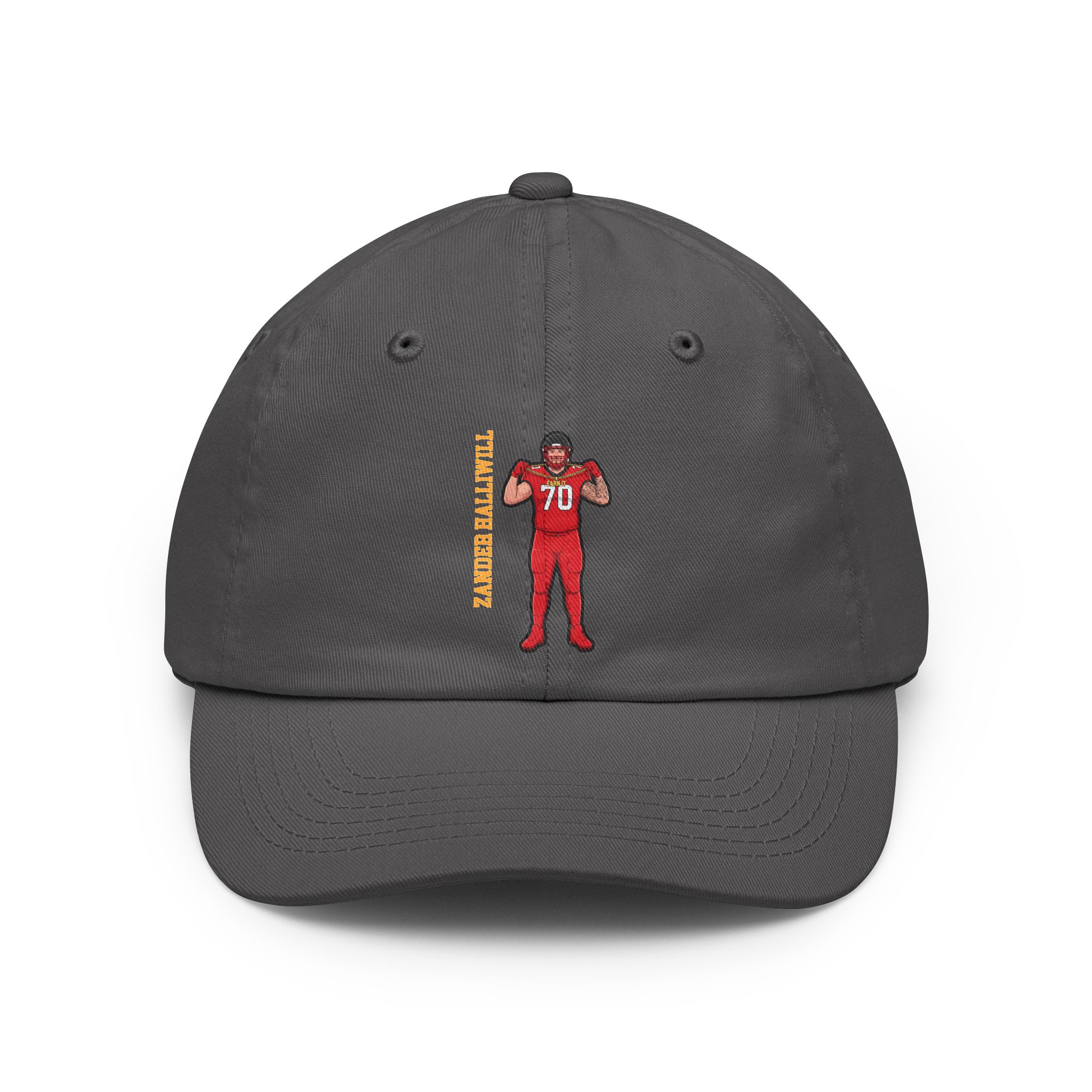 Classic Cap — character_name_vertical in Grey