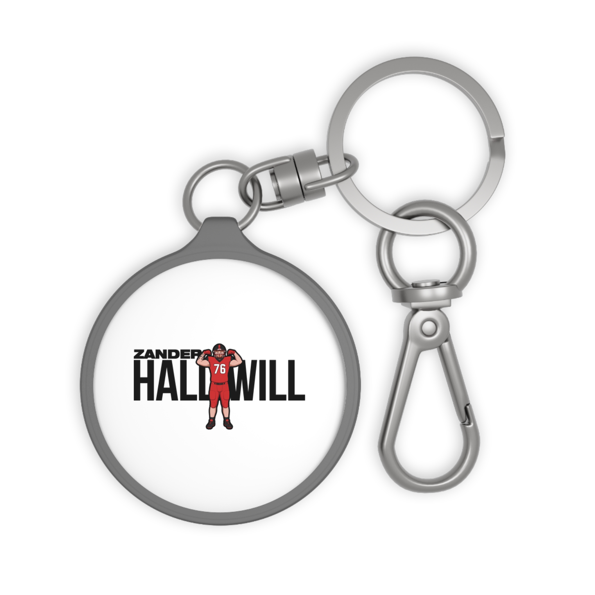 Keychain — character_player_name in Grey