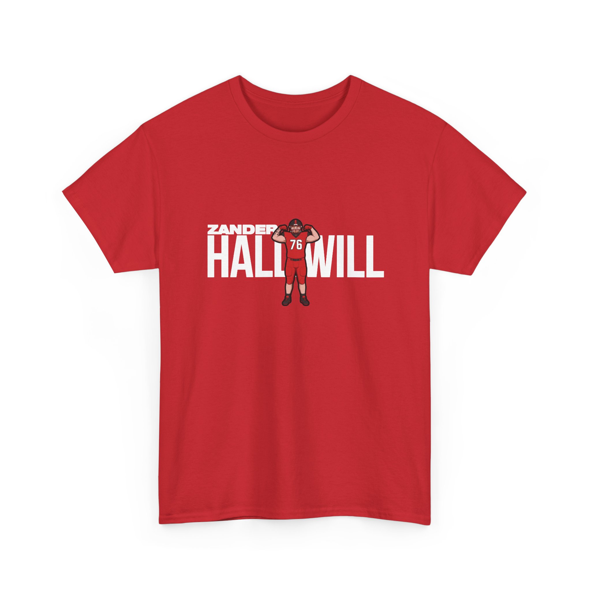 Tee — character_player_name in Red