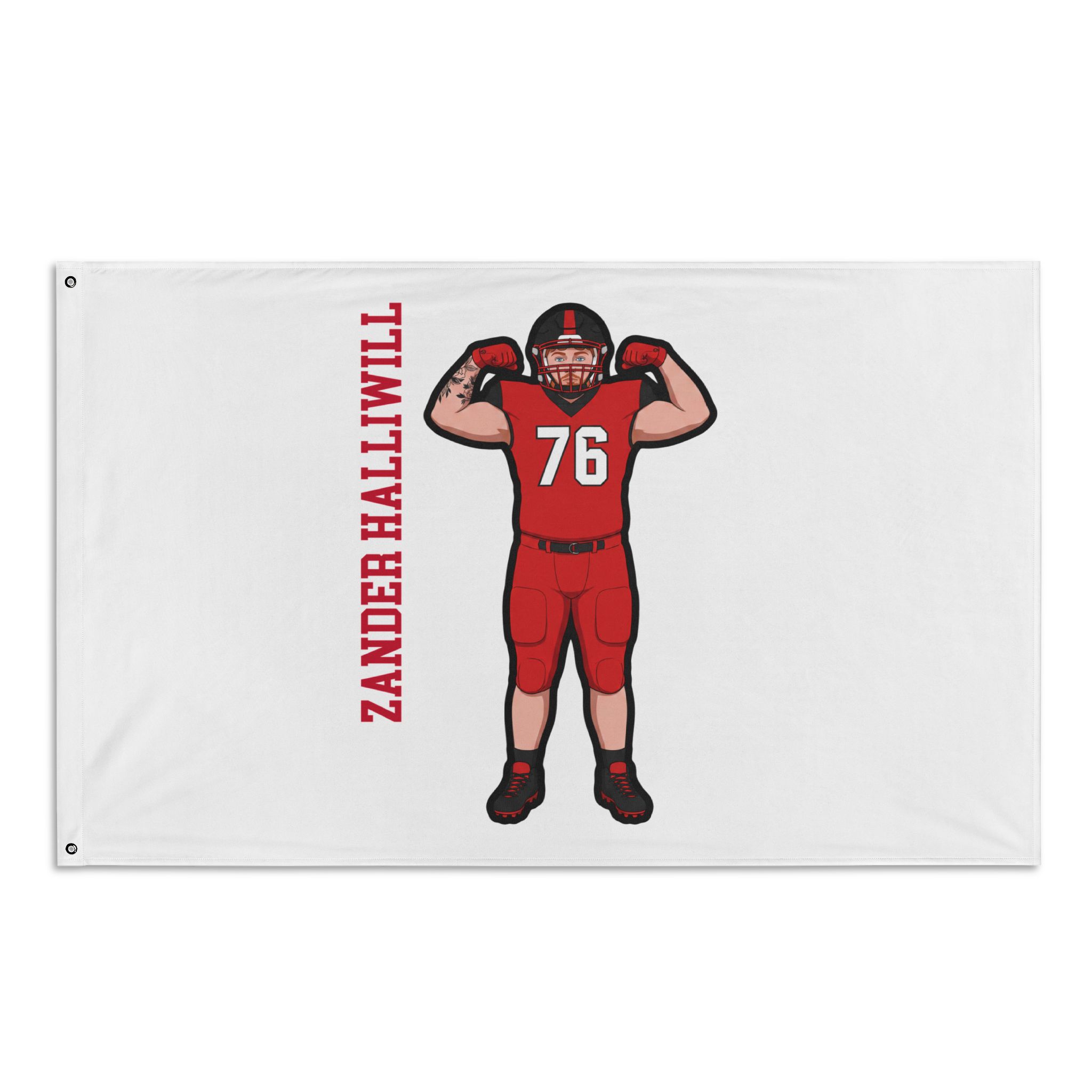 Flag (35 × 56 in) — character_name_vertical in Classic