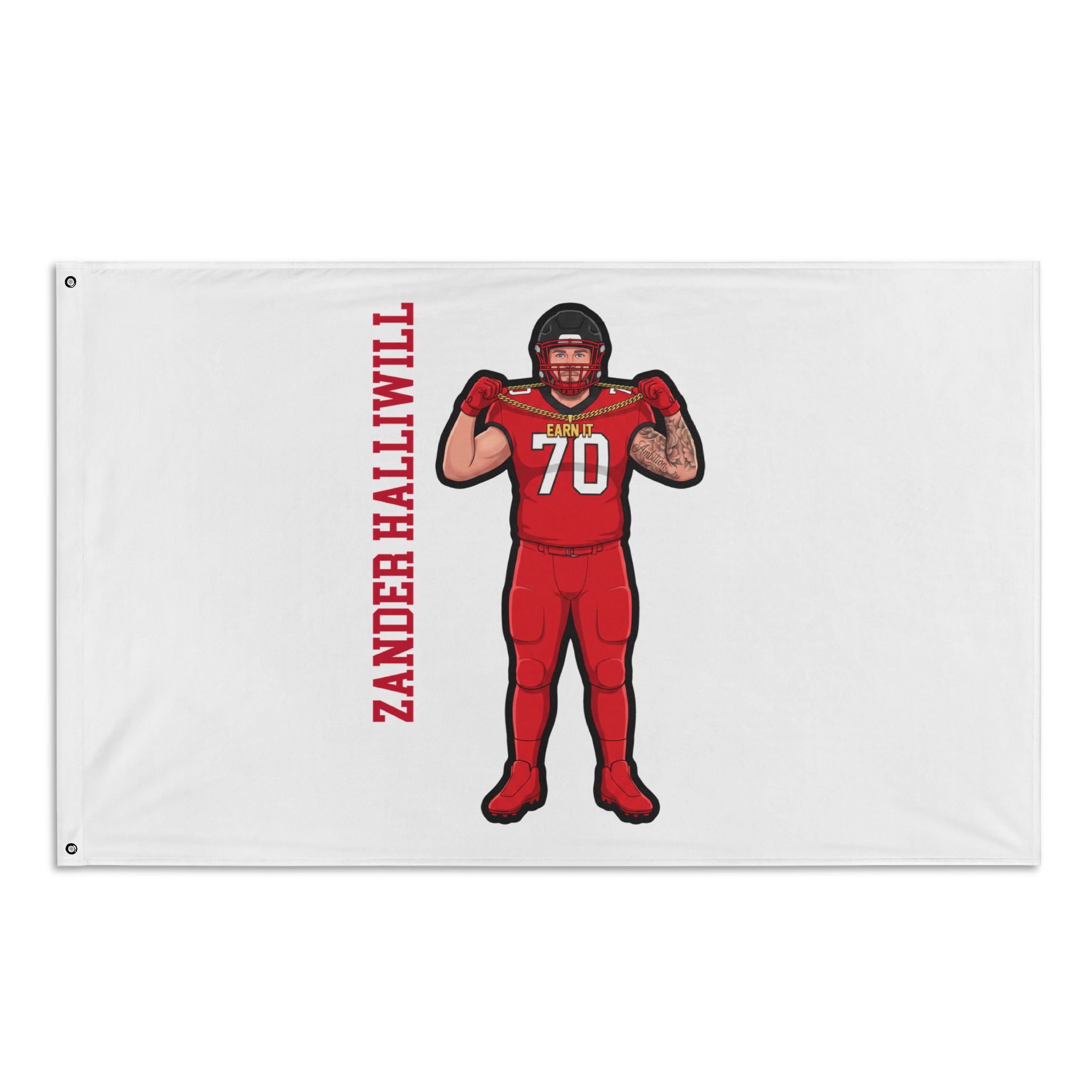 Flag (35 × 56 in) — character_name_vertical in Classic