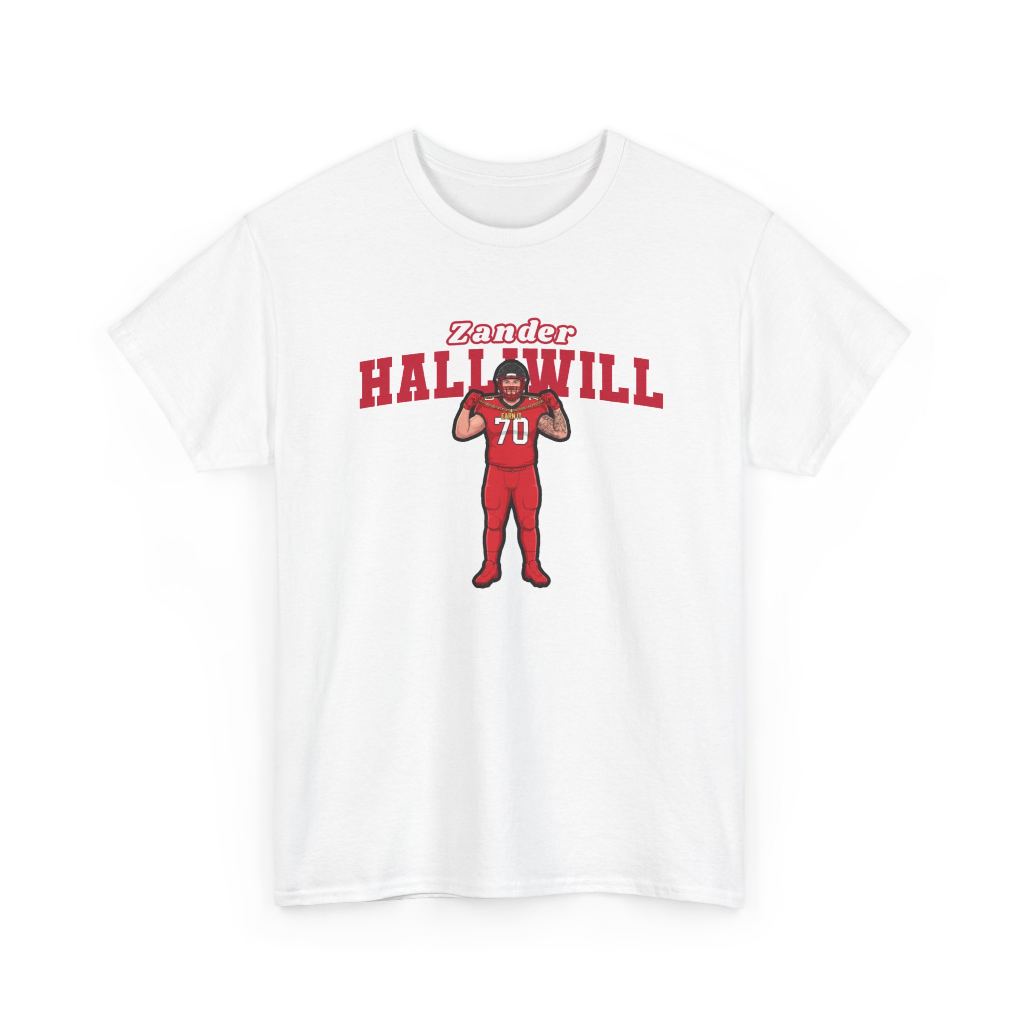 Tee — character_name_arch in White