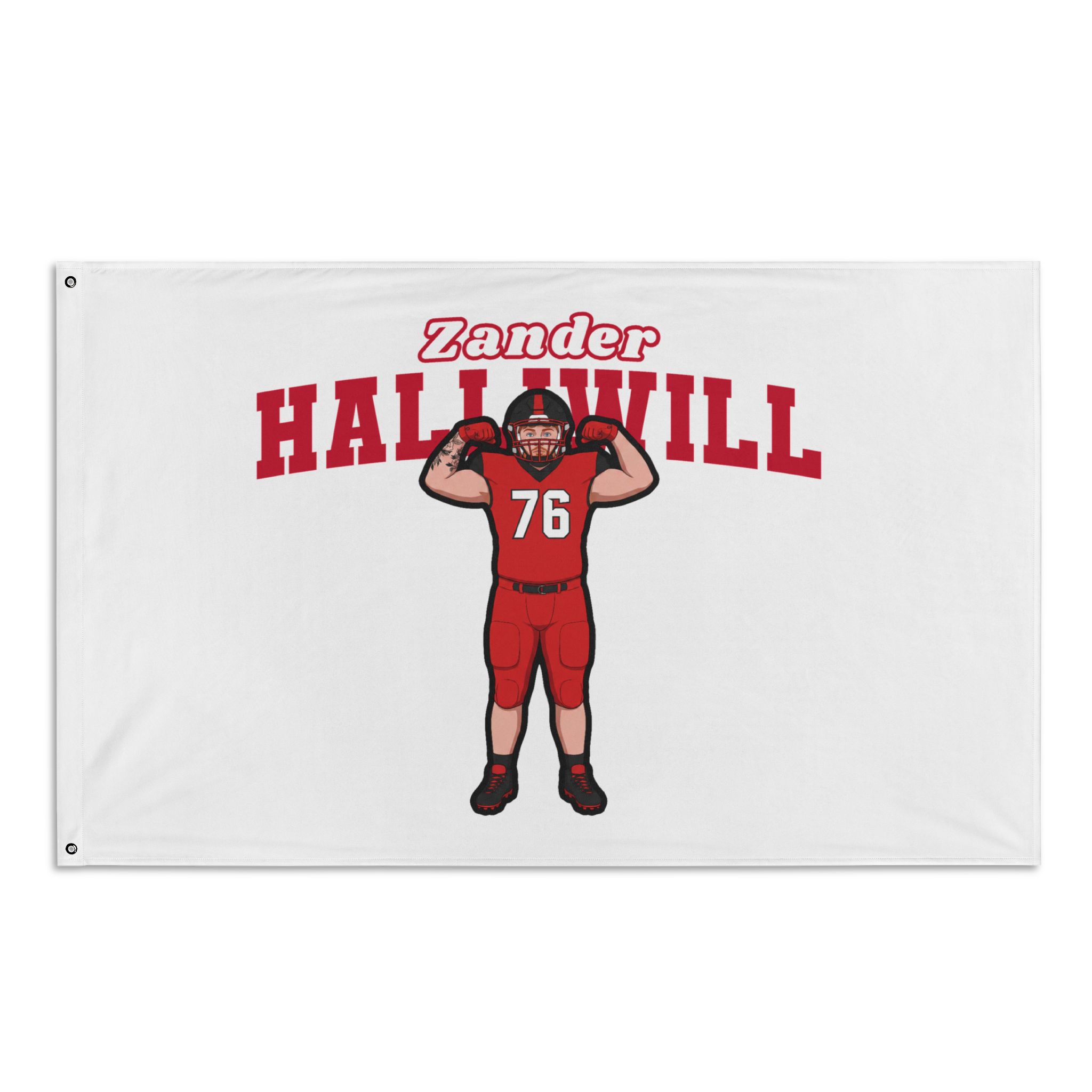 Flag (35 × 56 in) — character_name_arch in Classic