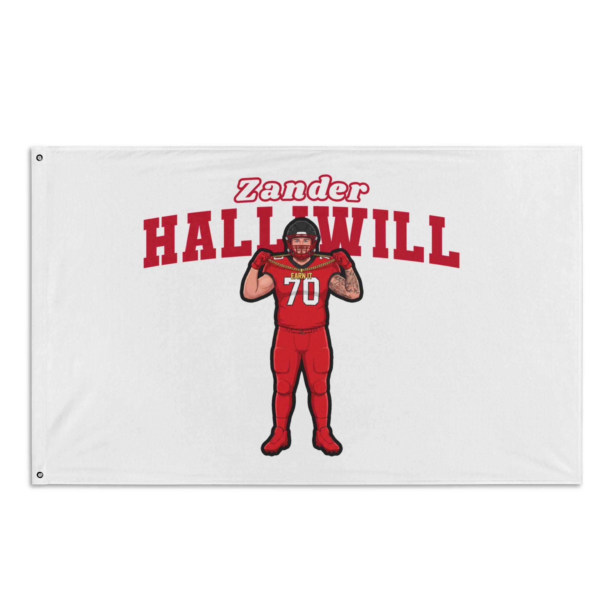 Flag (35 × 56 in) — character_name_arch in Classic