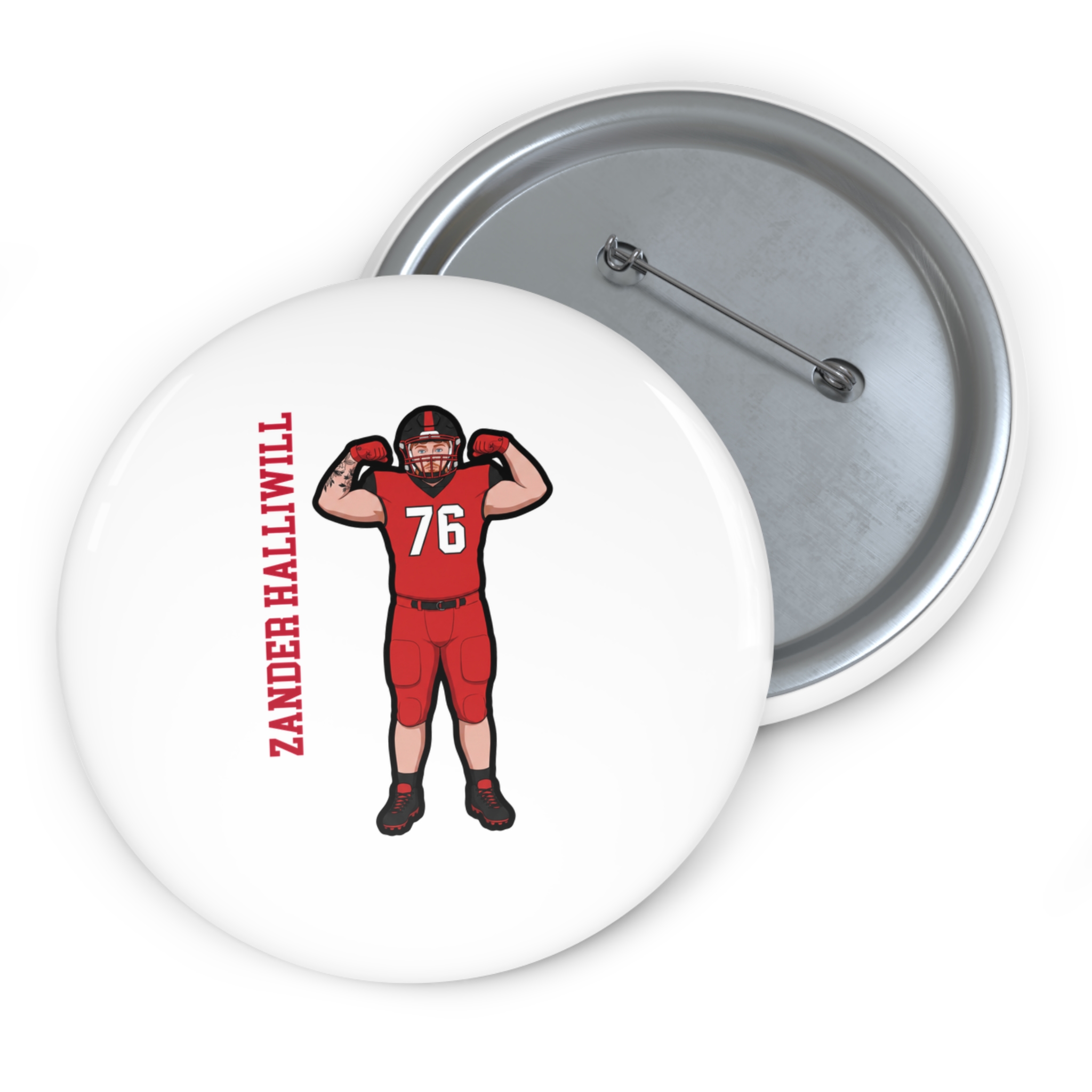 Game Day Pin — character_name_vertical in Classic