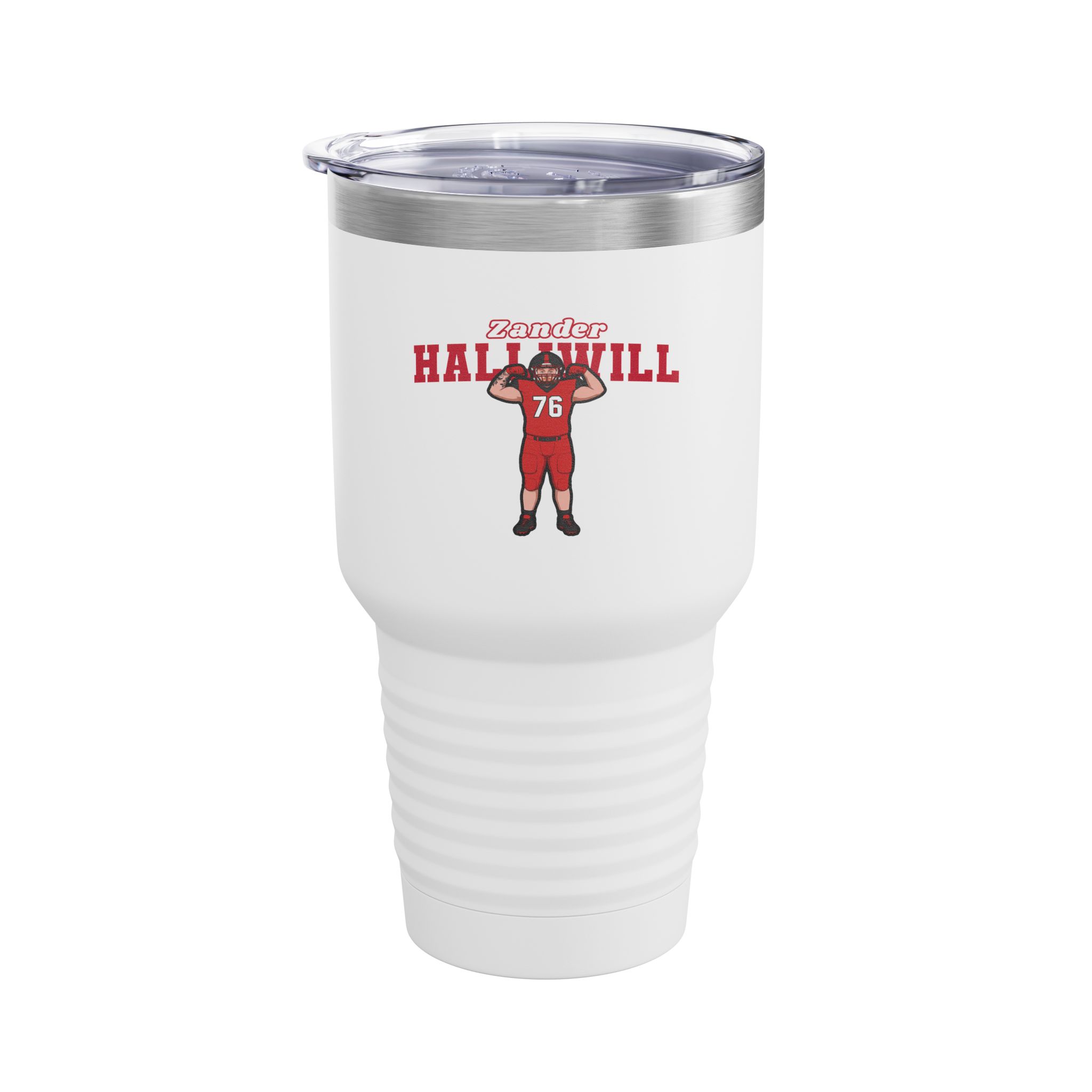 30oz Tumbler — character_name_arch in White