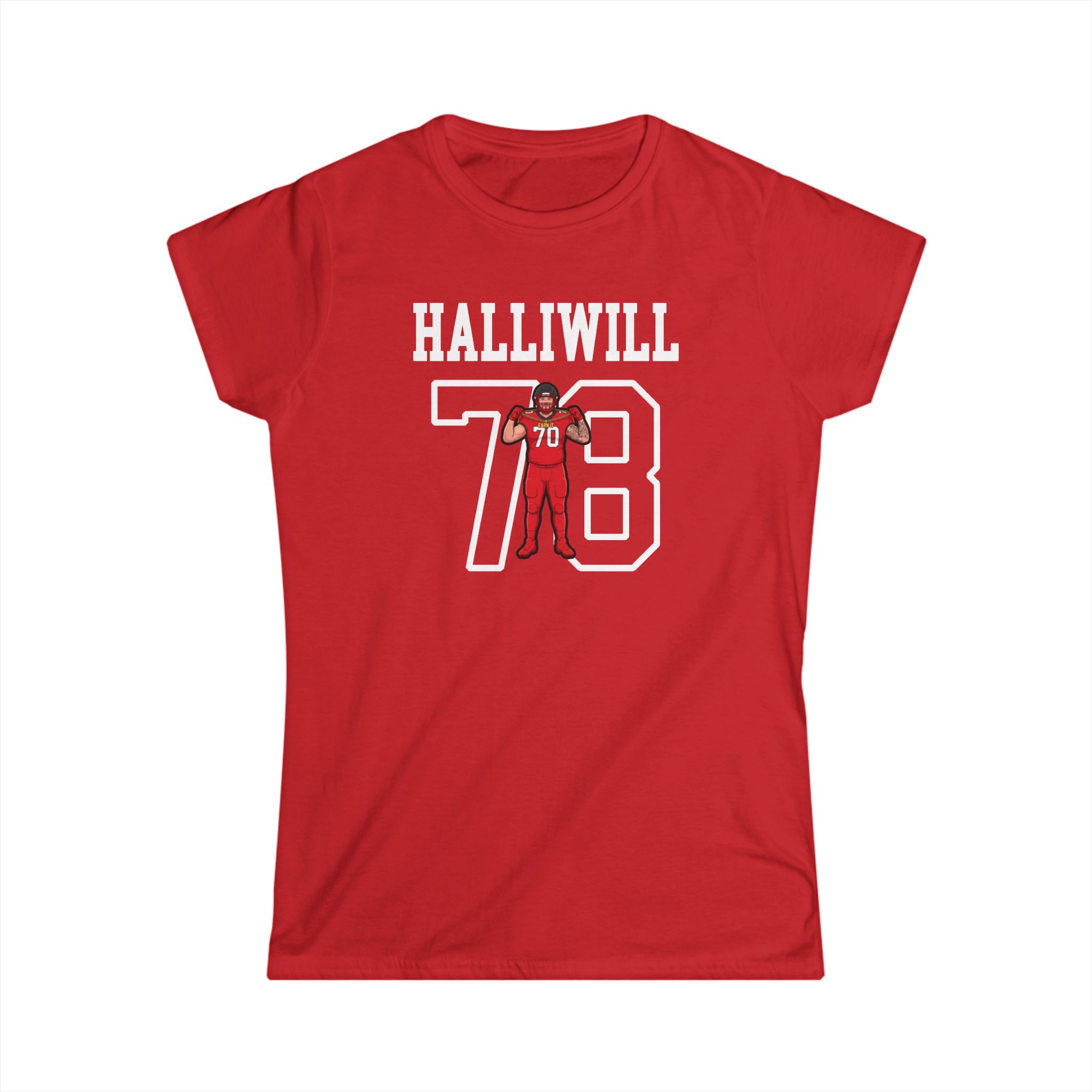 Women's Softstyle Tee — character_shirsey in Red