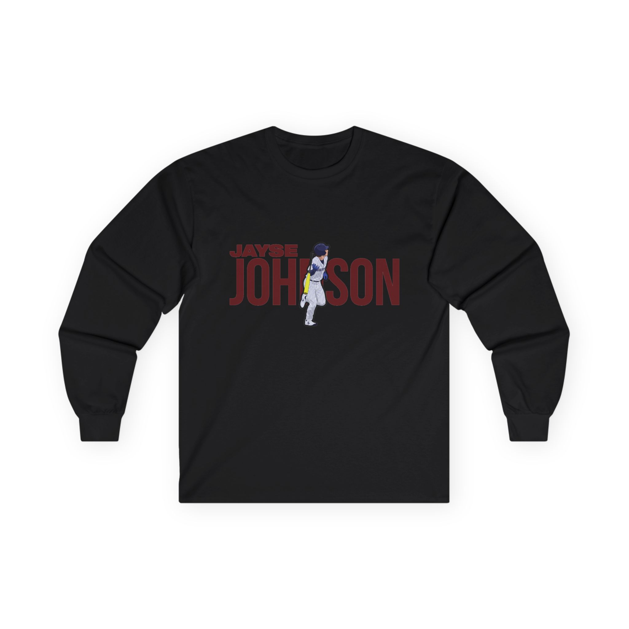 Long Sleeve Tee — character_player_name in Black