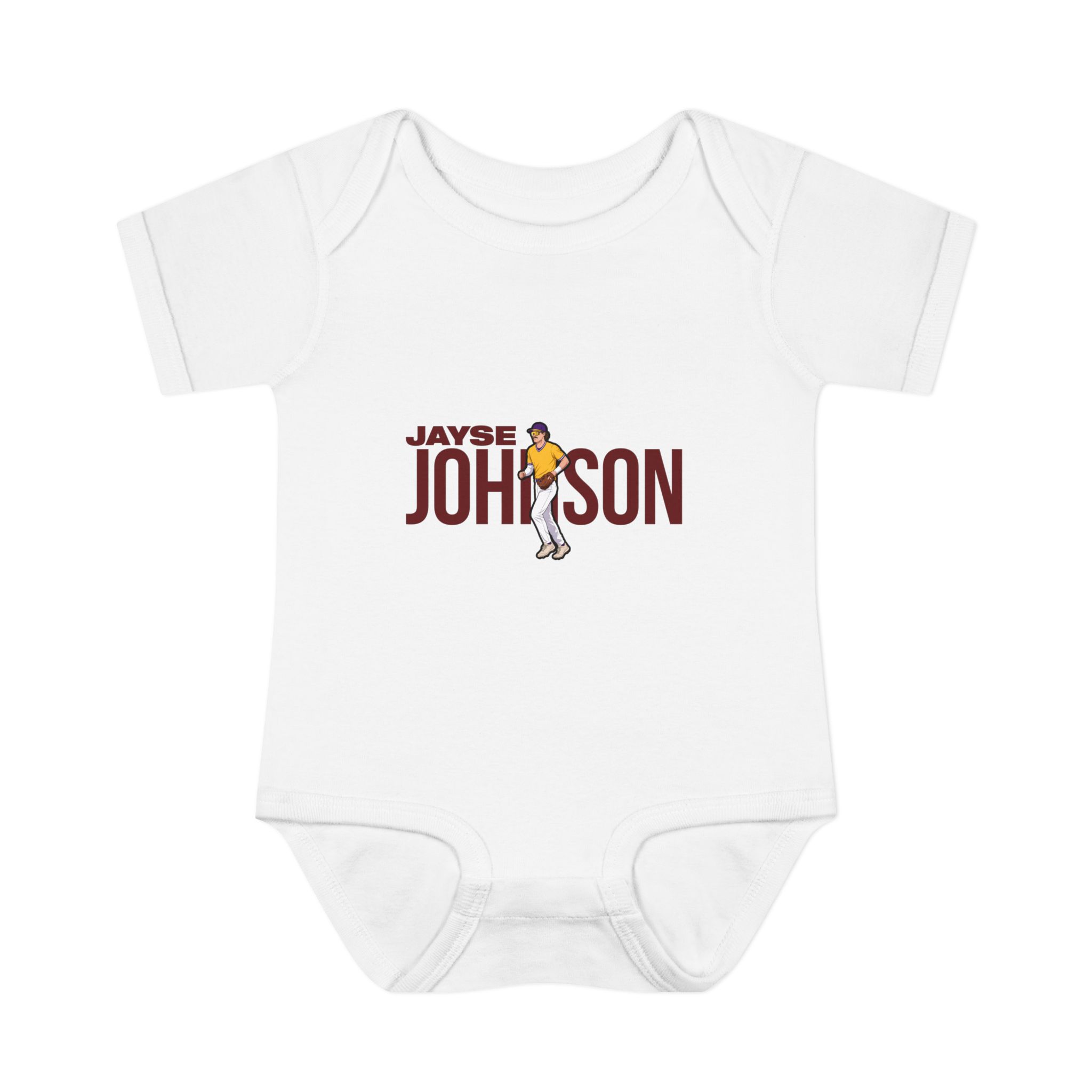 Baby Onesie — character_player_name in White