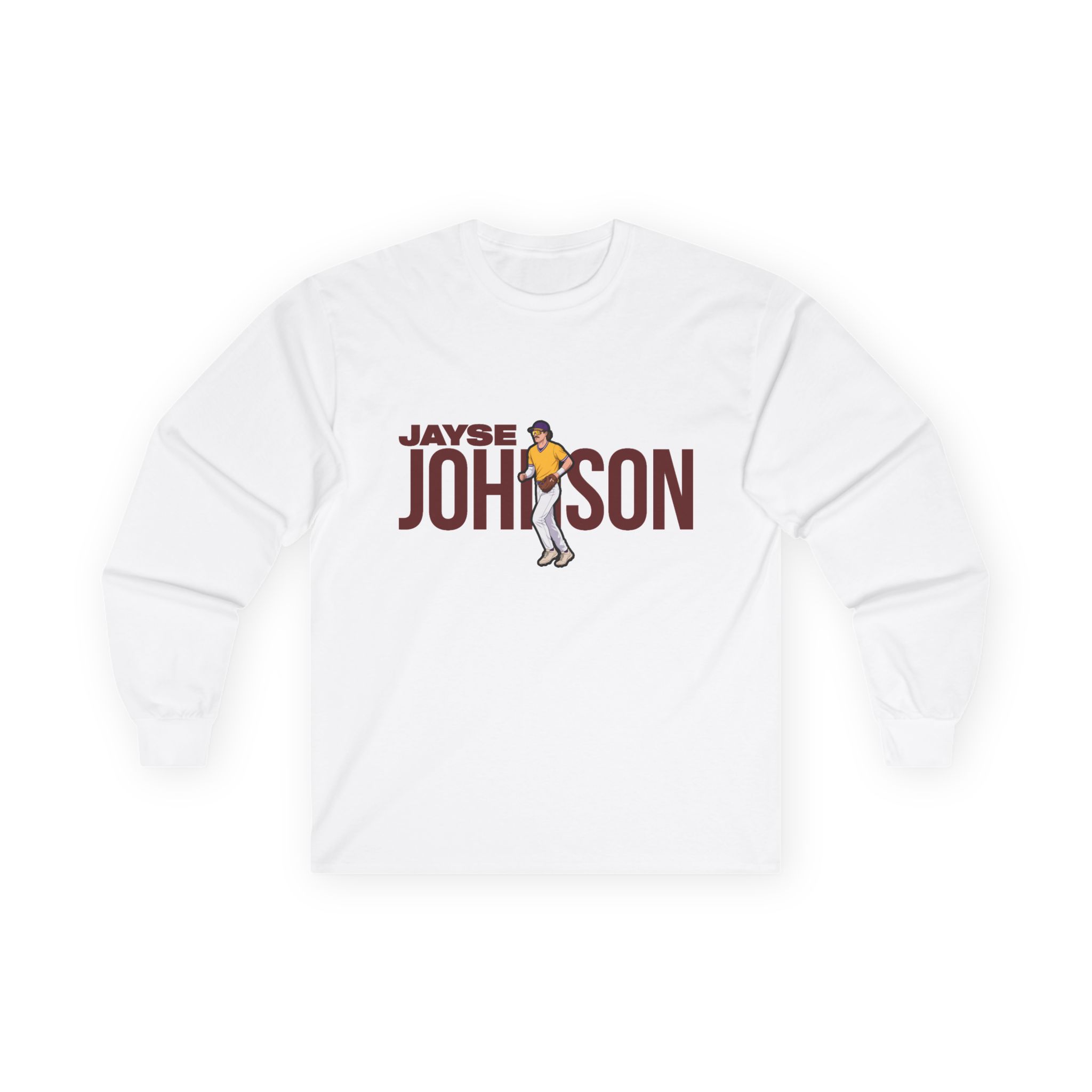 Long Sleeve Tee — character_player_name in White