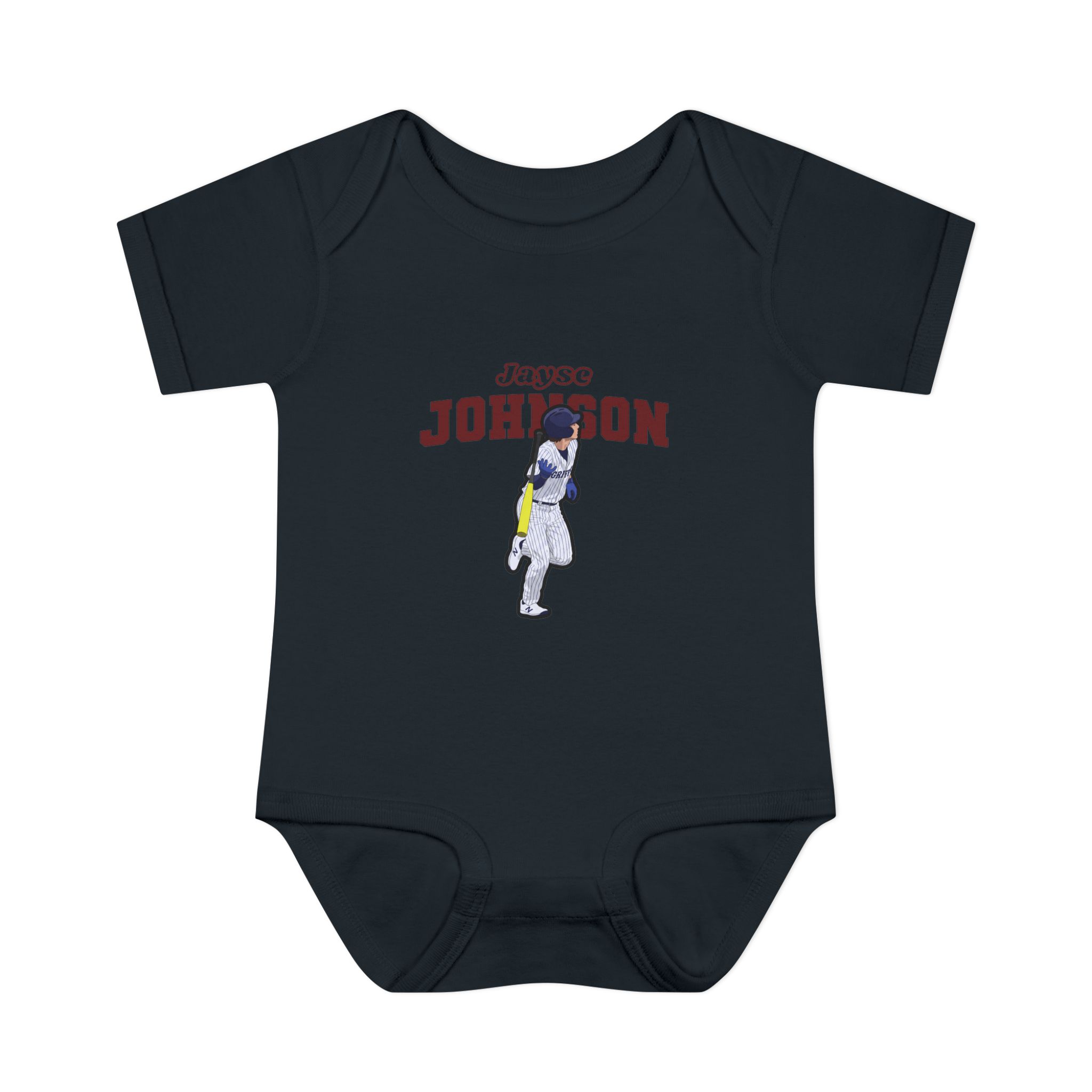 Baby Onesie — character_name_arch in Black